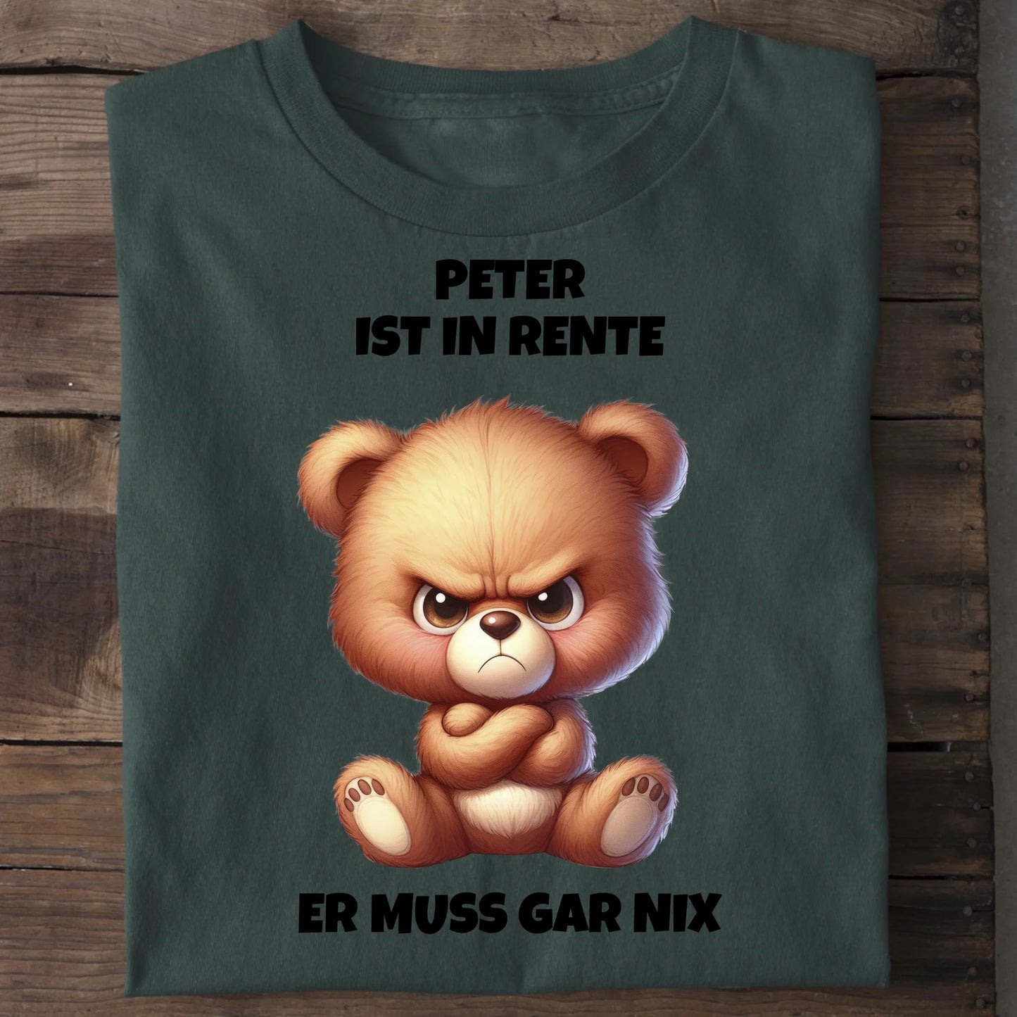 Ich bin in Rente - Organic Men's Shirt (personalisierbar) Crafter T-Shirt ST ST Bottled-Green
