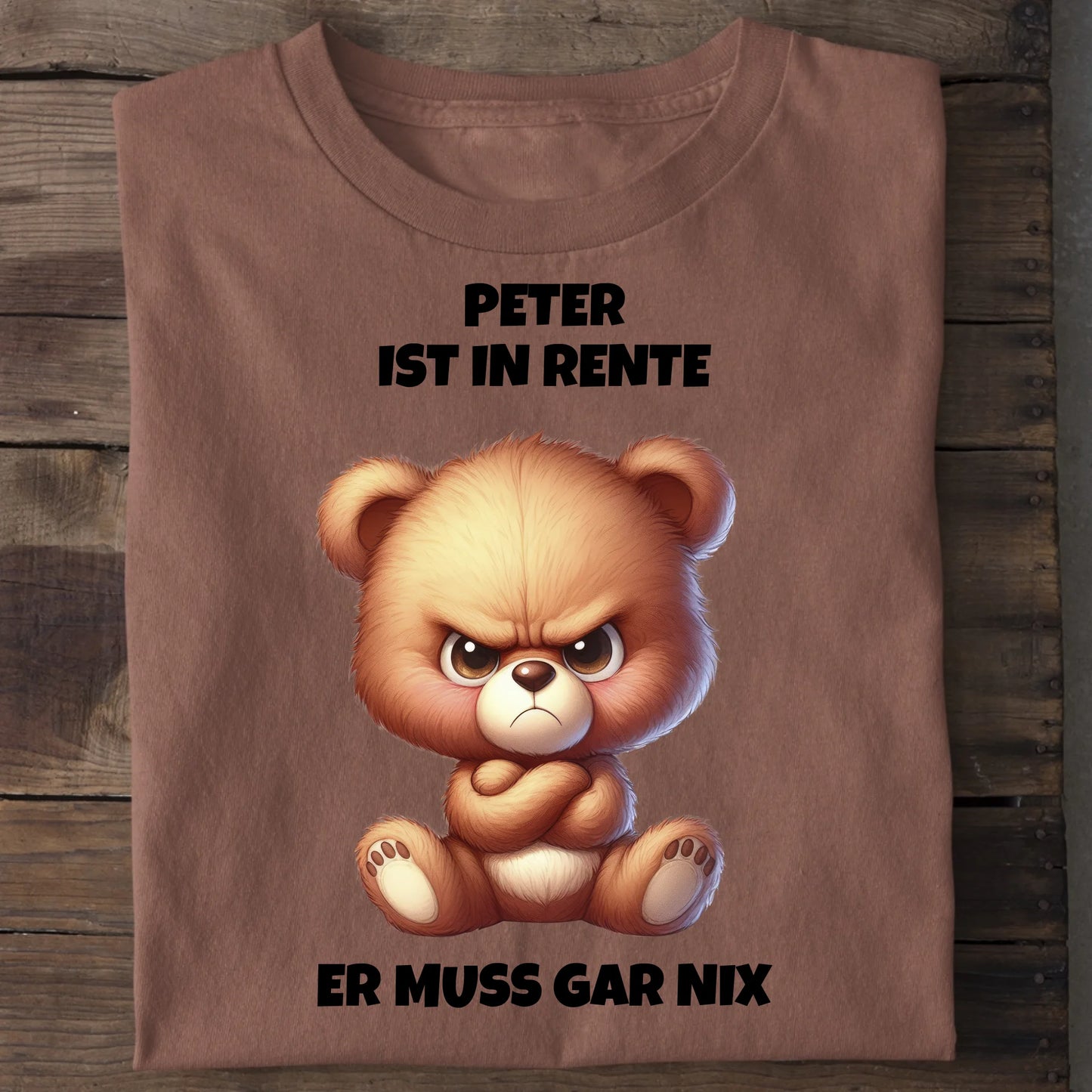 Ich bin in Rente - Organic Men's Shirt (personalisierbar) Crafter T-Shirt ST ST Heritage-Brown