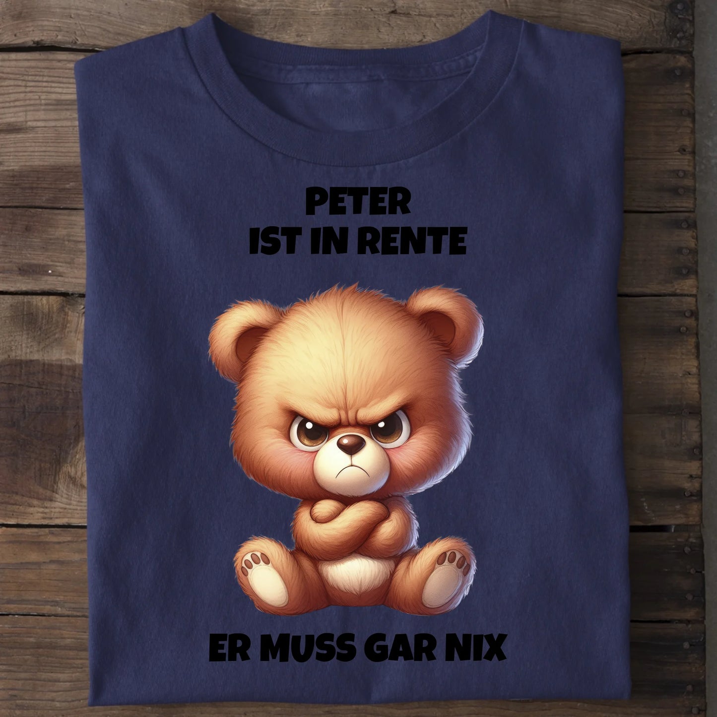 Ich bin in Rente - Organic Men's Shirt (personalisierbar) Crafter T-Shirt ST ST French-Navy
