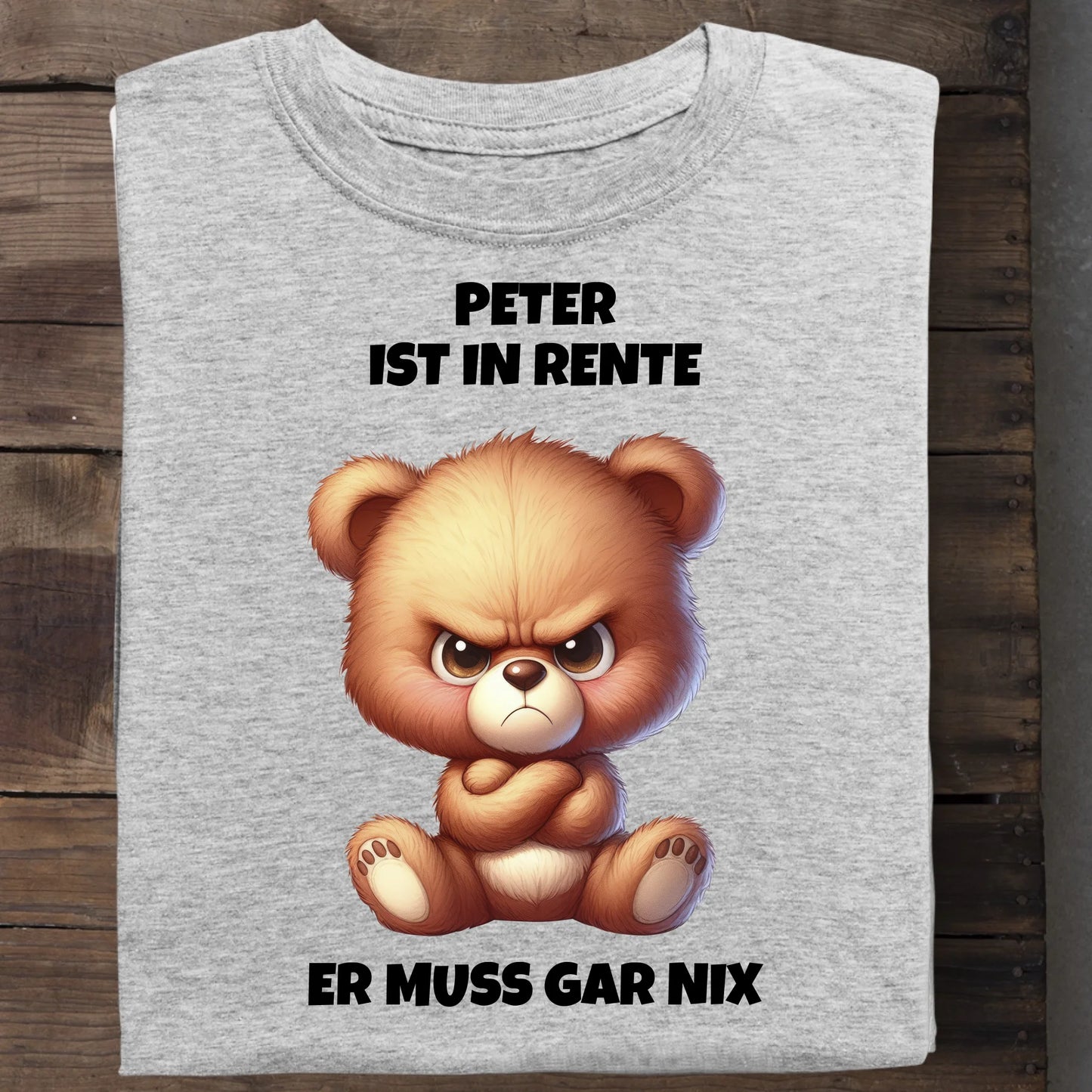 Ich bin in Rente - Organic Men's Shirt (personalisierbar) Crafter T-Shirt ST ST Heather-Grey