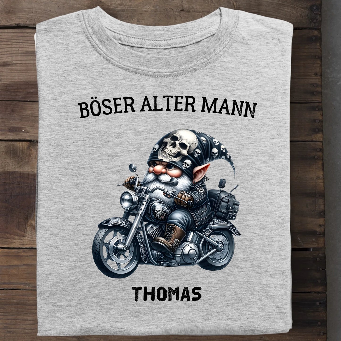 Böser alter Mann - Organic Men's Shirt (personalisierbar) Crafter T-Shirt ST ST Heather-Grey