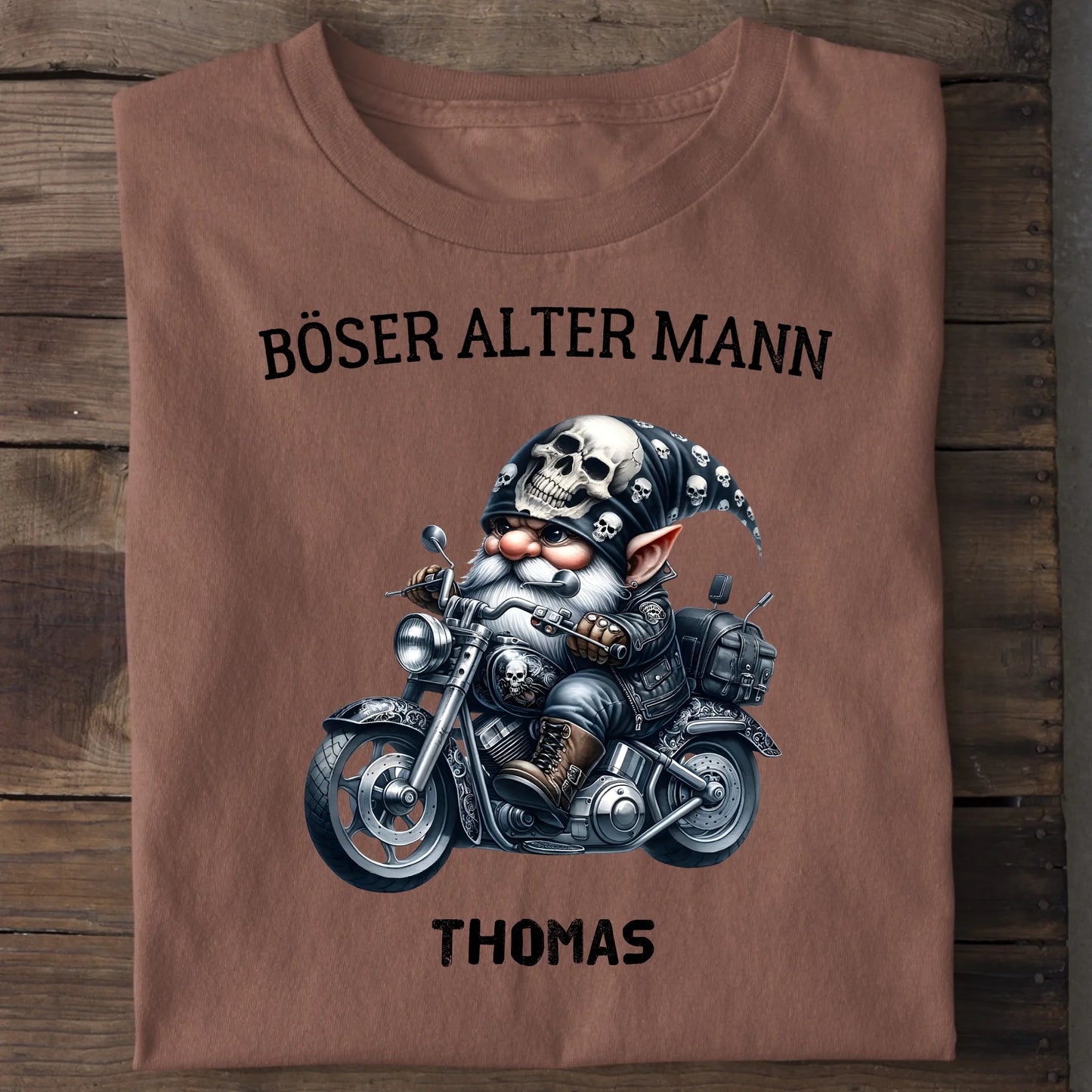 Böser alter Mann - Organic Men's Shirt (personalisierbar) Crafter T-Shirt ST ST Heritage-Brown