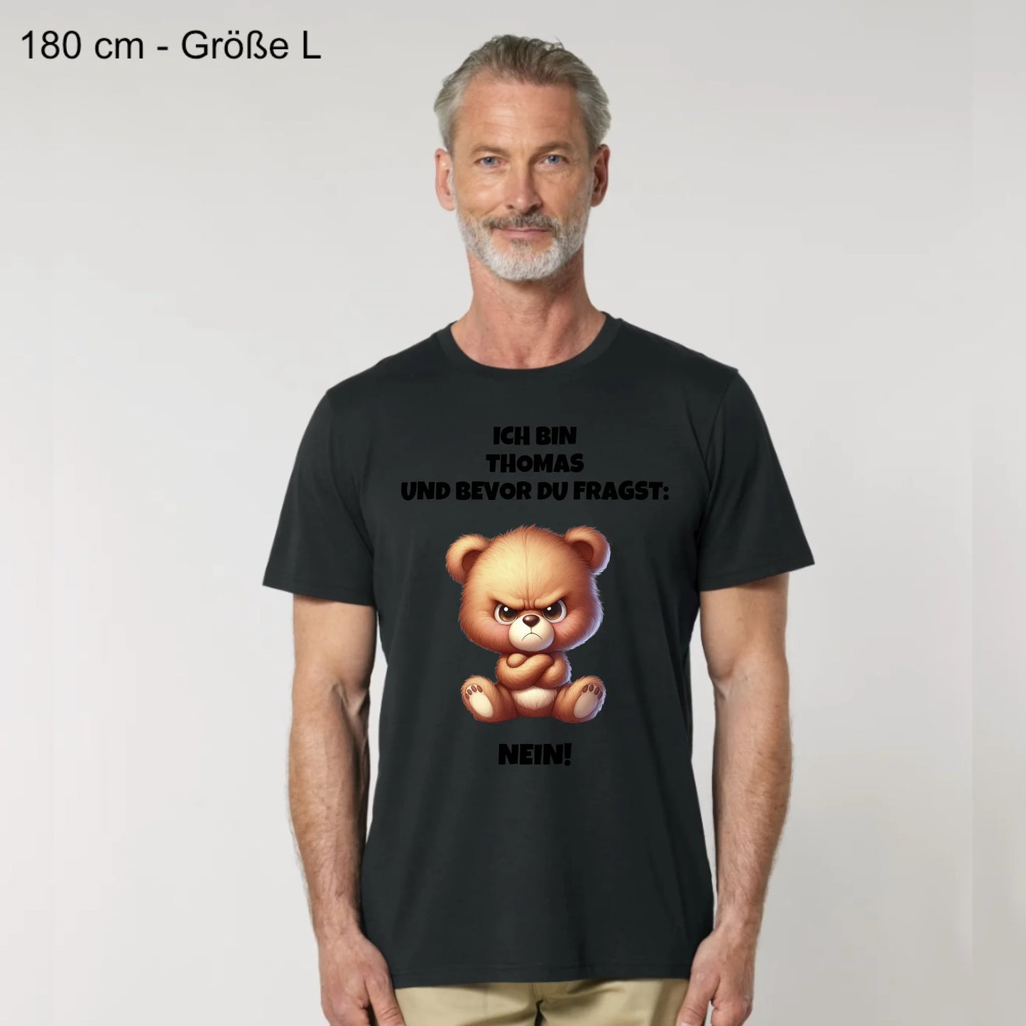 Nein - Organic Men's Shirt (personalisierbar)