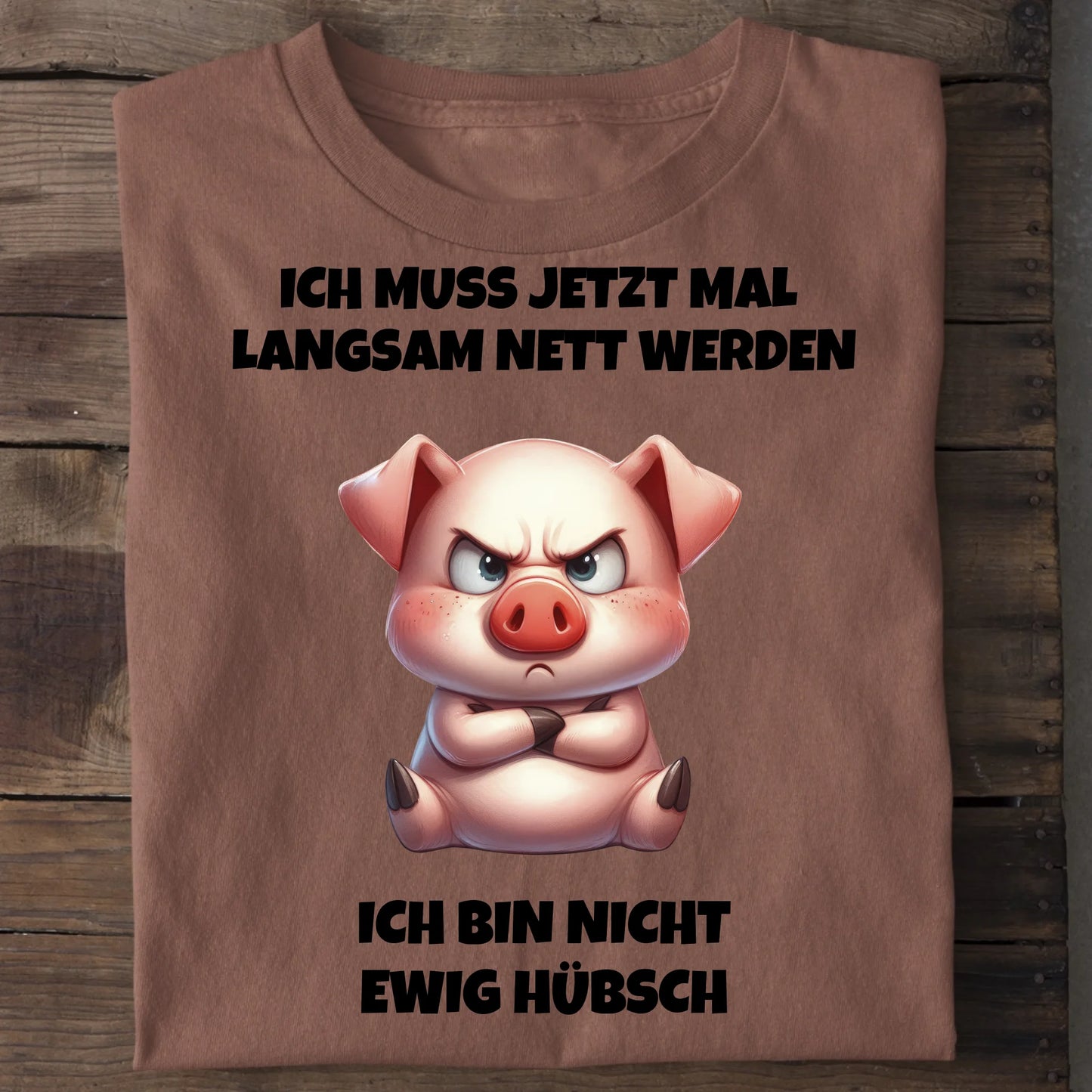 Nicht ewig hübsch - Organic Men's Shirt (personalisierbar) Crafter T-Shirt ST ST Heritage-Brown
