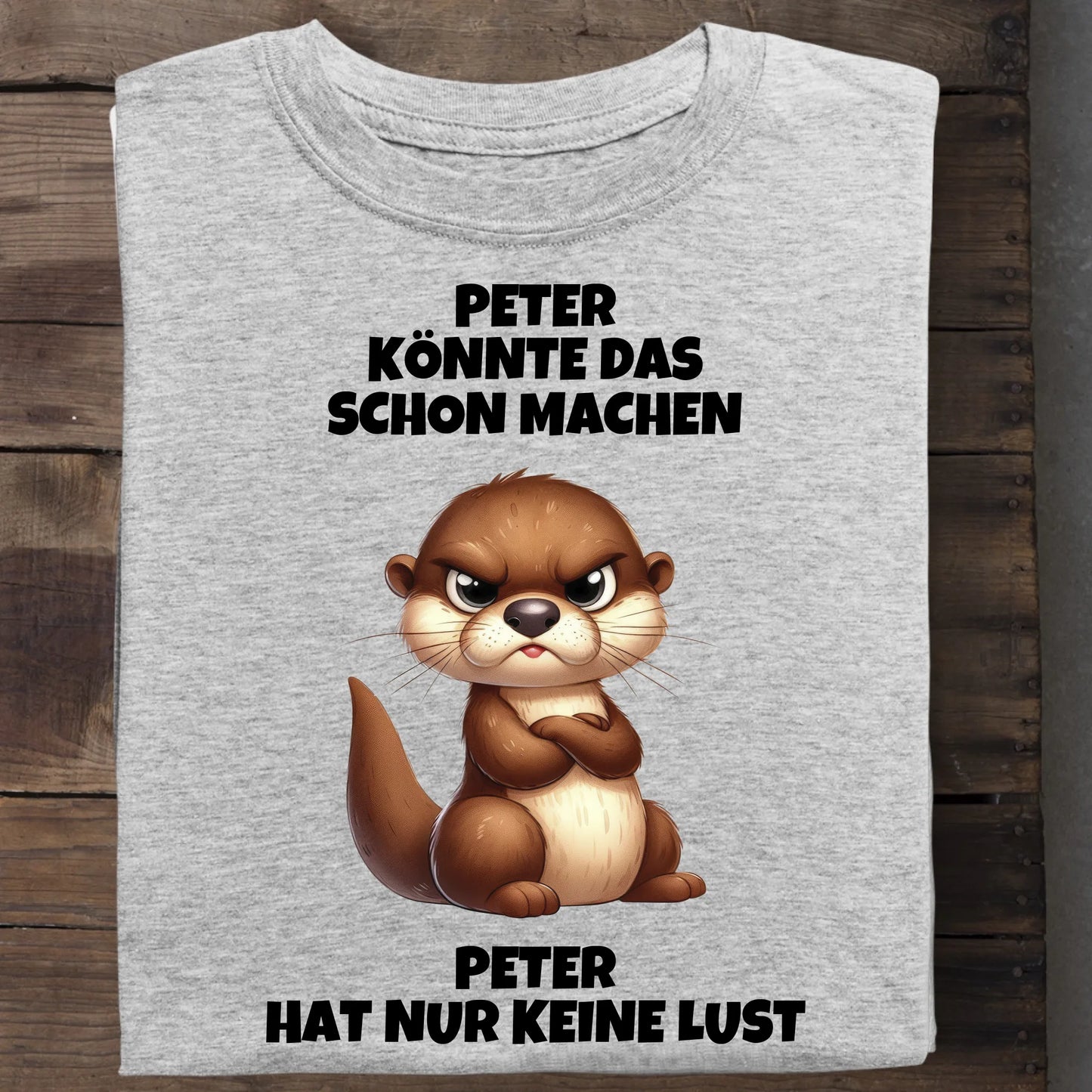 Nur keine Lust - Organic Men's Shirt (personalisierbar) Crafter T-Shirt ST ST Heather-Grey