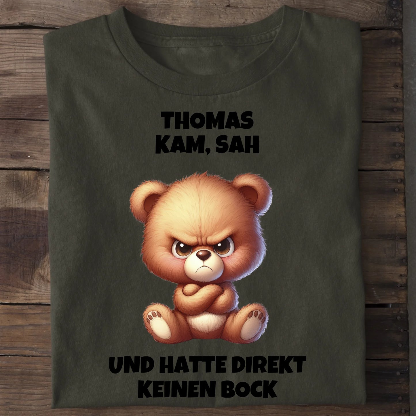 Direkt keinen Bock - Organic Men's Shirt (personalisierbar) Crafter T-Shirt ST ST Khaki