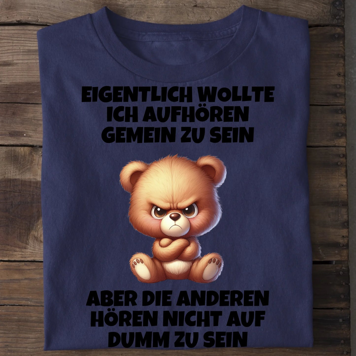 Nicht mehr gemein sein - Organic Men's Shirt (personalisierbar) Crafter T-Shirt ST ST French-Navy