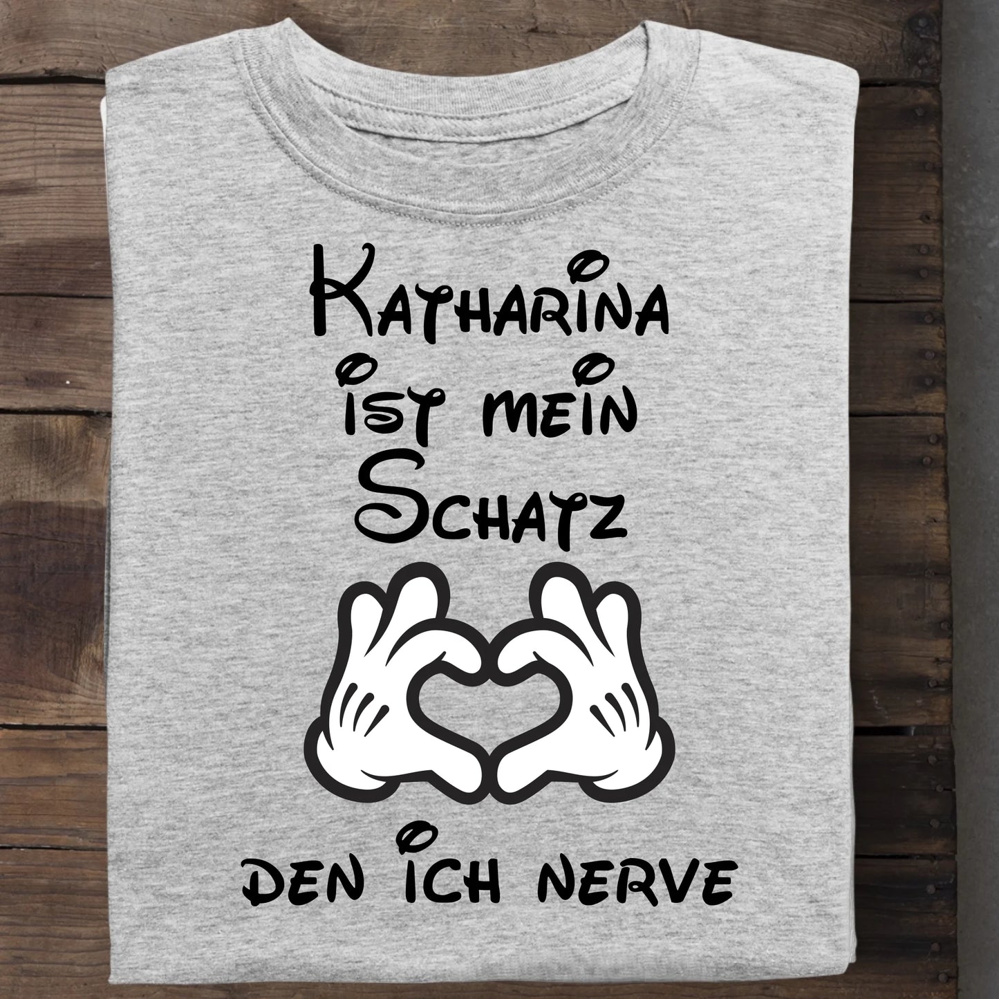 Mein Schatz - Organic Men's Shirt (personalisierbar) Crafter T-Shirt ST ST Heather-Grey