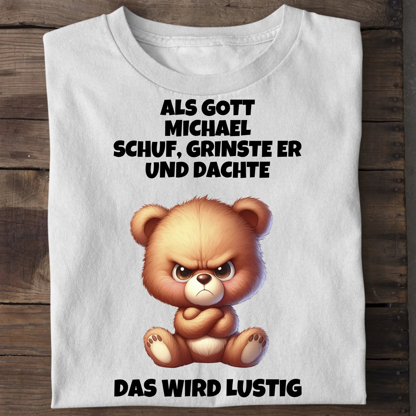 Als Gott mich schuf - Organic Men's Shirt (personalisierbar) Crafter T-Shirt ST ST White