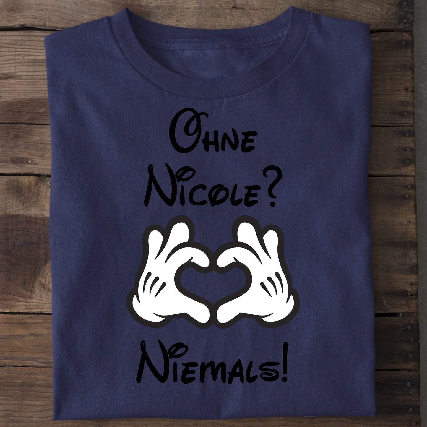 Niemals ohne dich - Organic Men's Shirt (personalisierbar) Crafter T-Shirt ST ST French-Navy