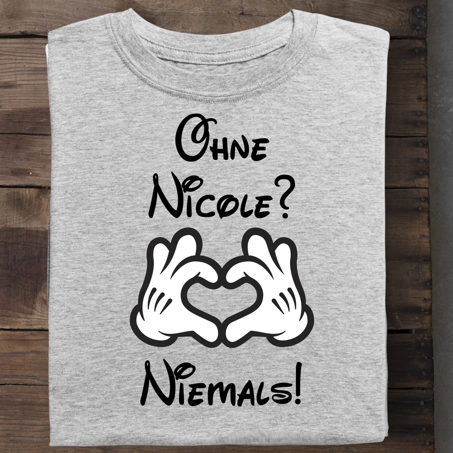 Niemals ohne dich - Organic Men's Shirt (personalisierbar) Crafter T-Shirt ST ST Heather-Grey