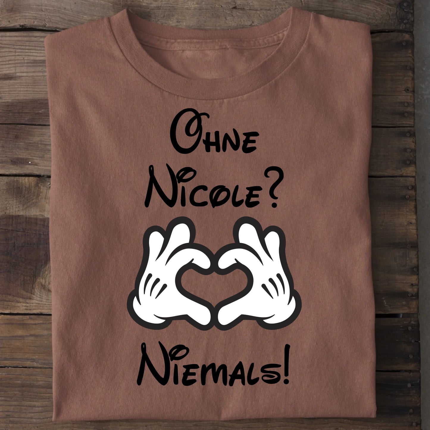 Niemals ohne dich - Organic Men's Shirt (personalisierbar) Crafter T-Shirt ST ST Heritage-Brown