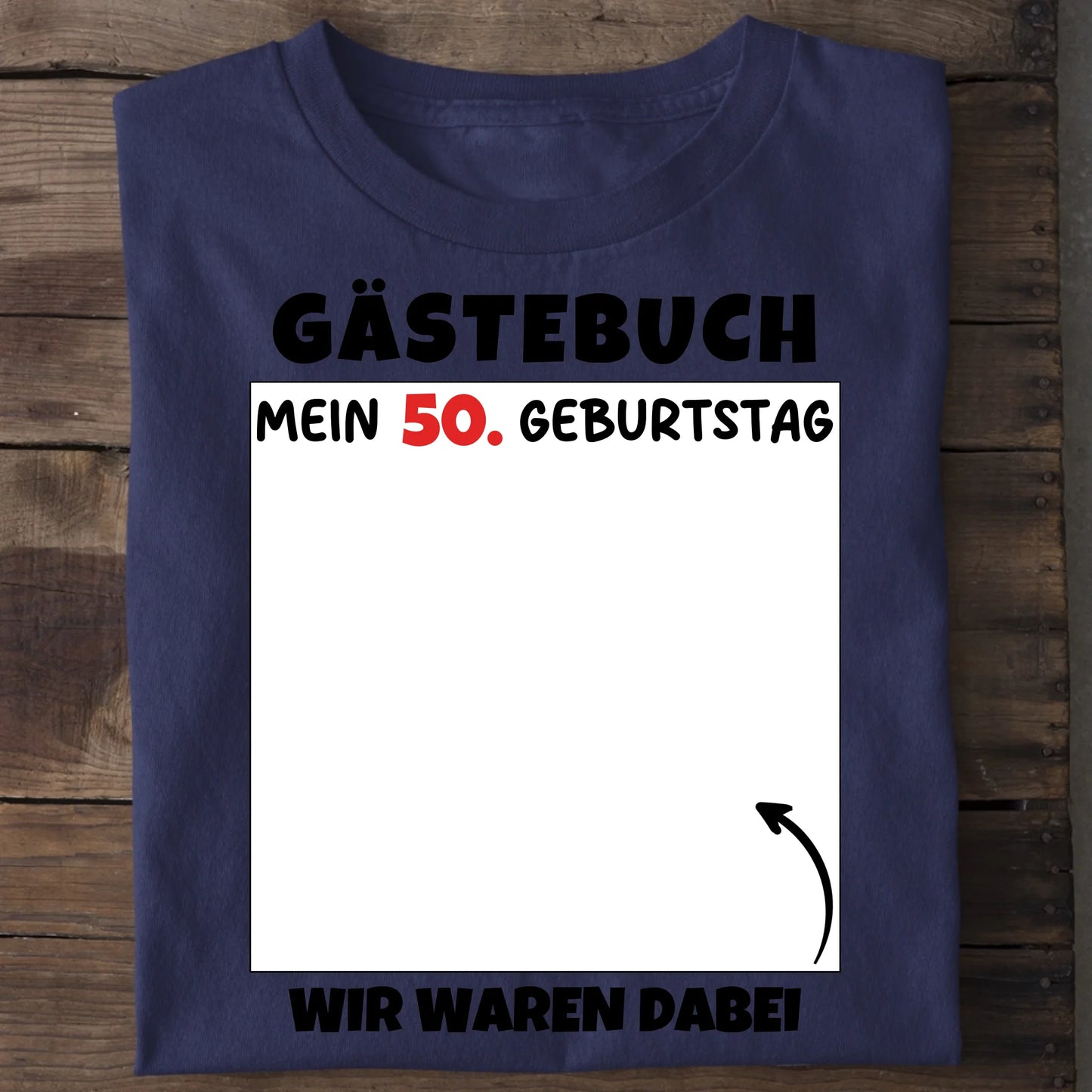 Gästebuch - Organic Men's Shirt (personalisierbar) Crafter T-Shirt ST ST French-Navy