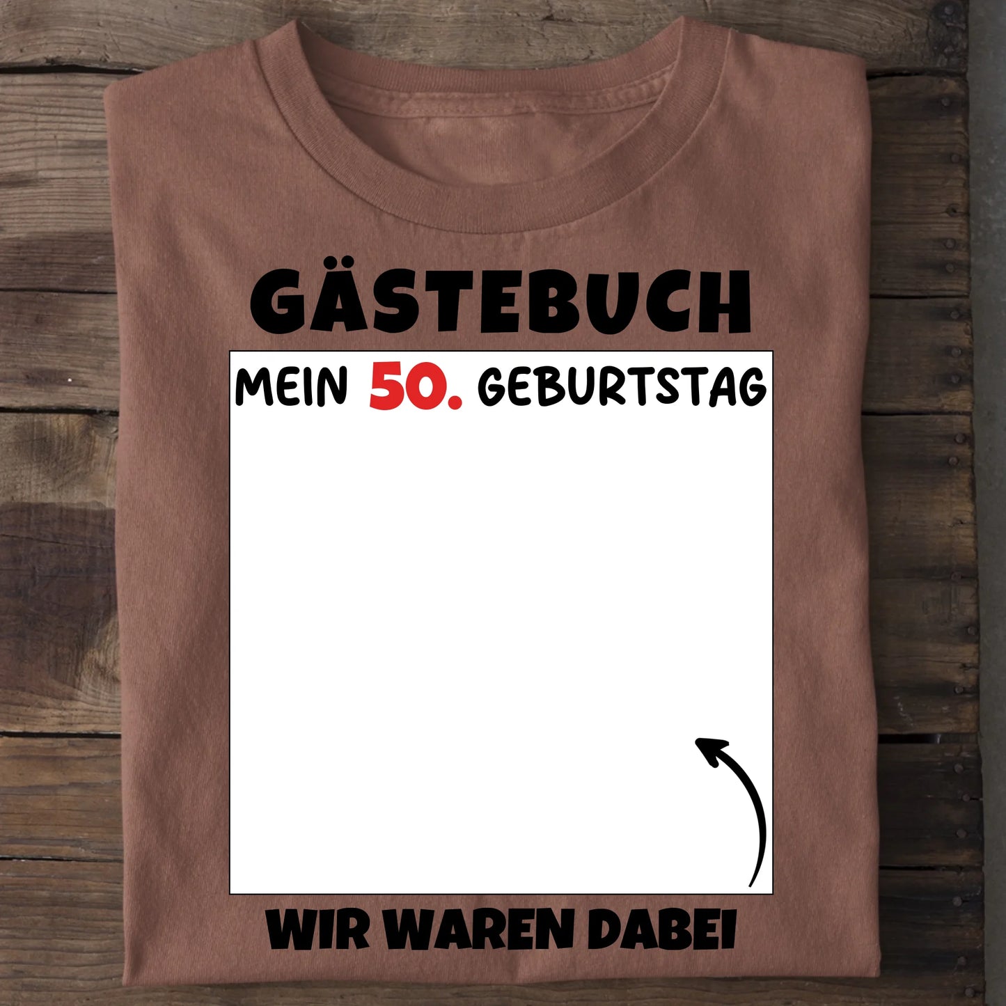 Gästebuch - Organic Men's Shirt (personalisierbar) Crafter T-Shirt ST ST Heritage-Brown