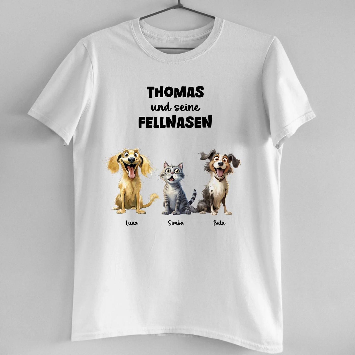Meine Fellnasen - Organic Men's Shirt (personalisierbar)
