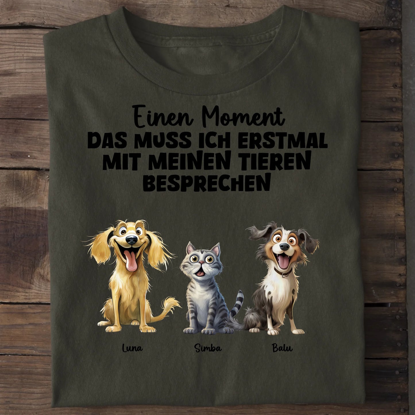 Das muss ich erst besprechen - Organic Men's Shirt (personalisierbar) Crafter T-Shirt ST ST Khaki