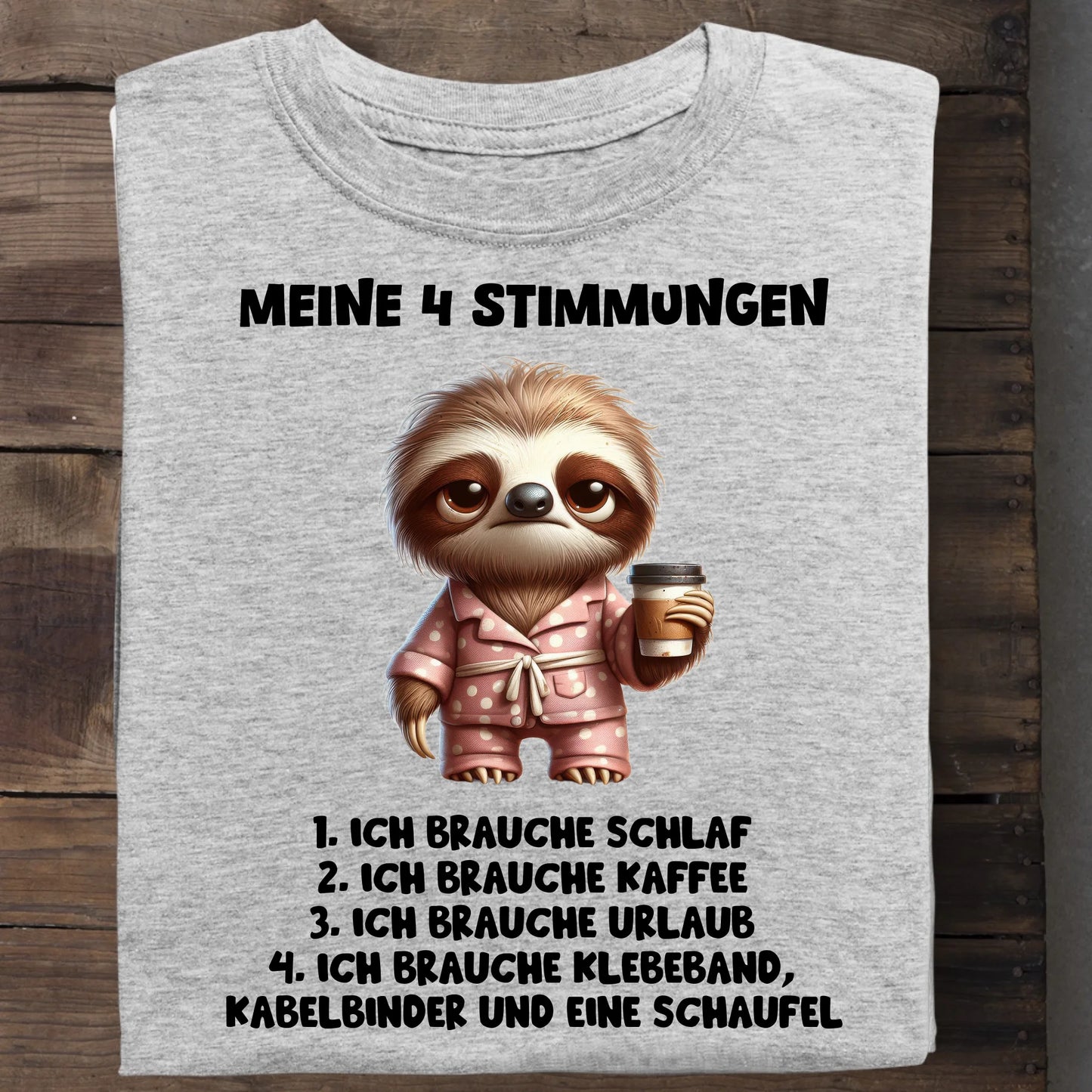 Meine 4 Stimmungen - Organic Men's Shirt (personalisierbar) Crafter T-Shirt ST ST Heather-Grey