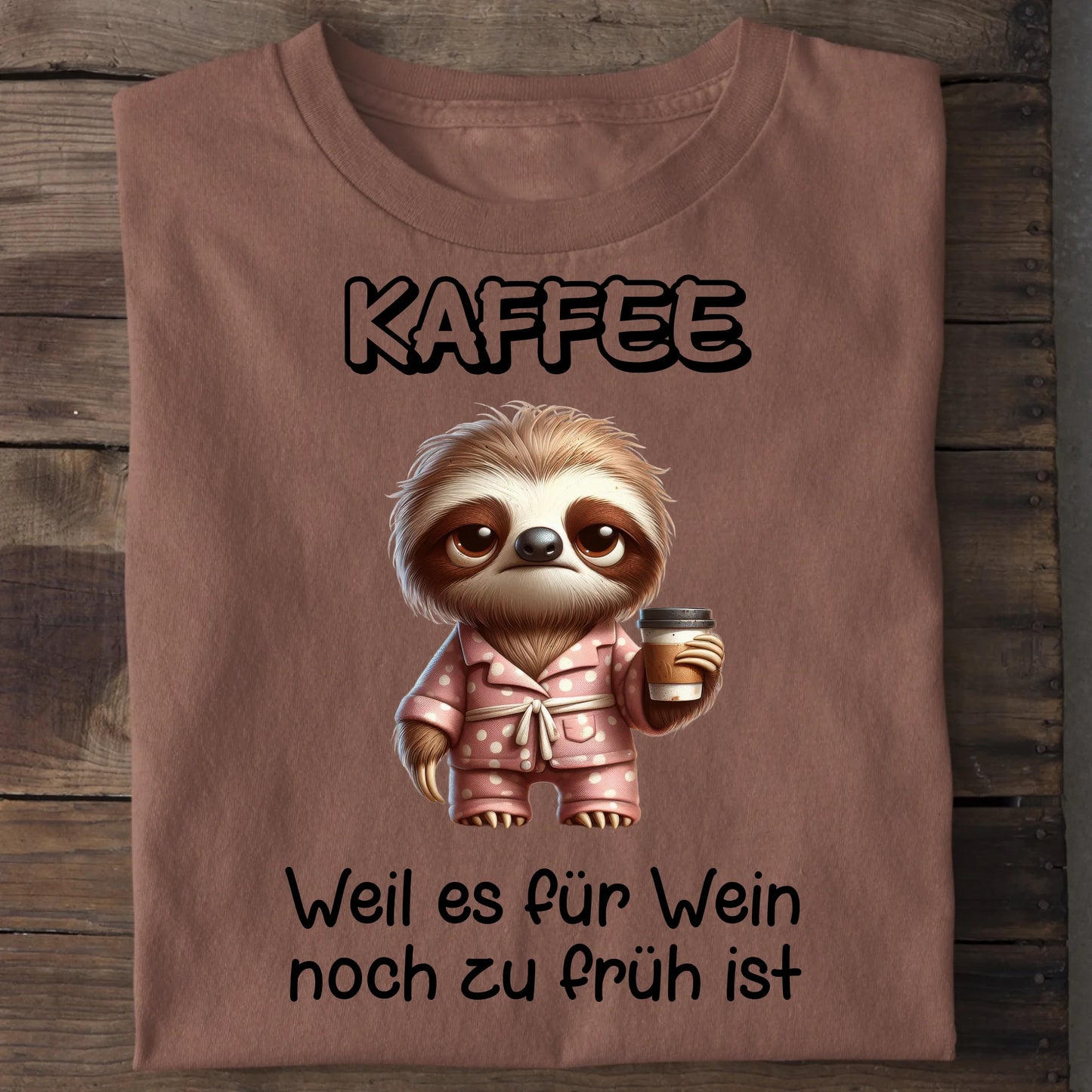 Zu früh für Wein - Organic Men's Shirt (personalisierbar) Crafter T-Shirt ST ST Heritage-Brown