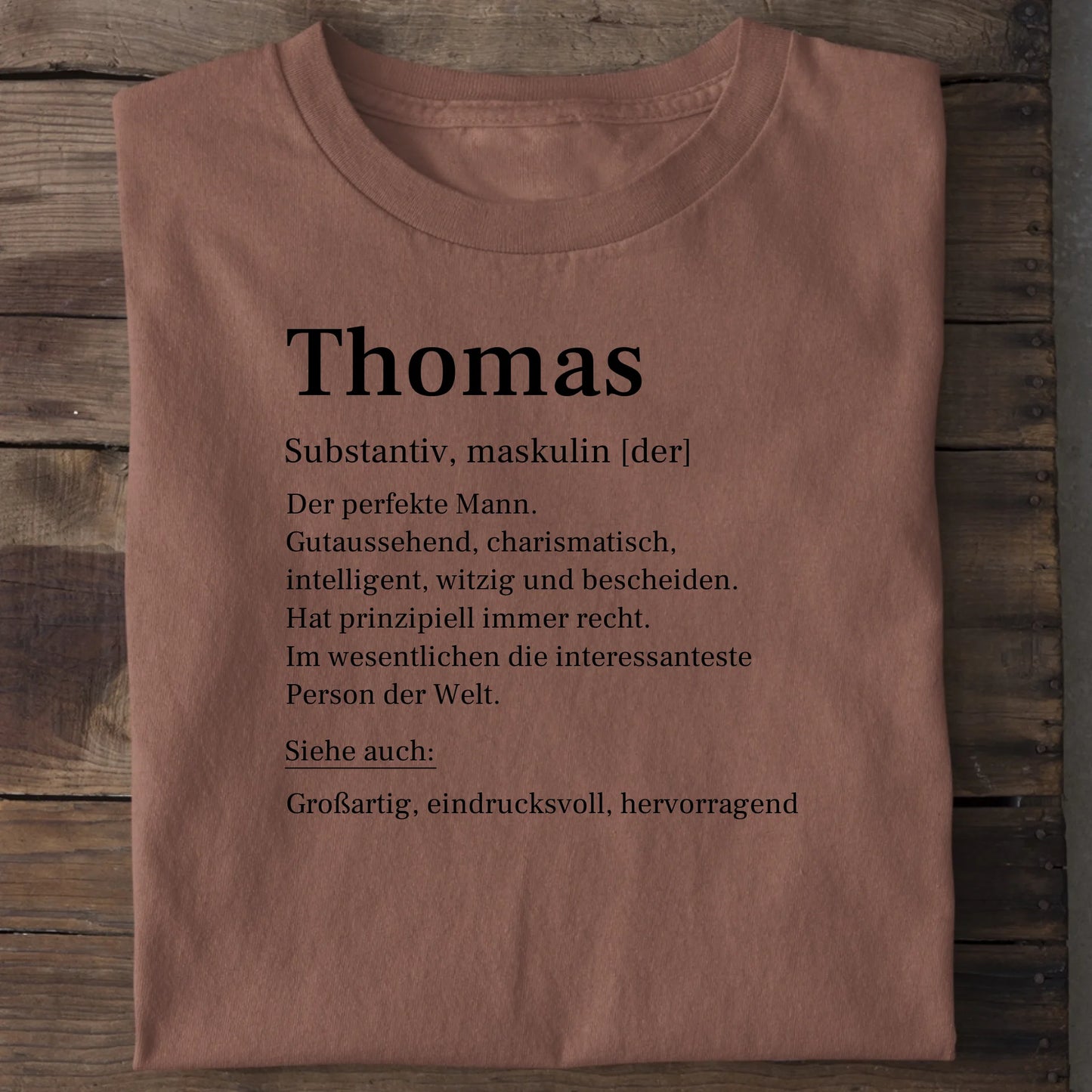 Definition - Organic Men's Shirt (personalisierbar) Crafter T-Shirt ST ST Heritage-Brown