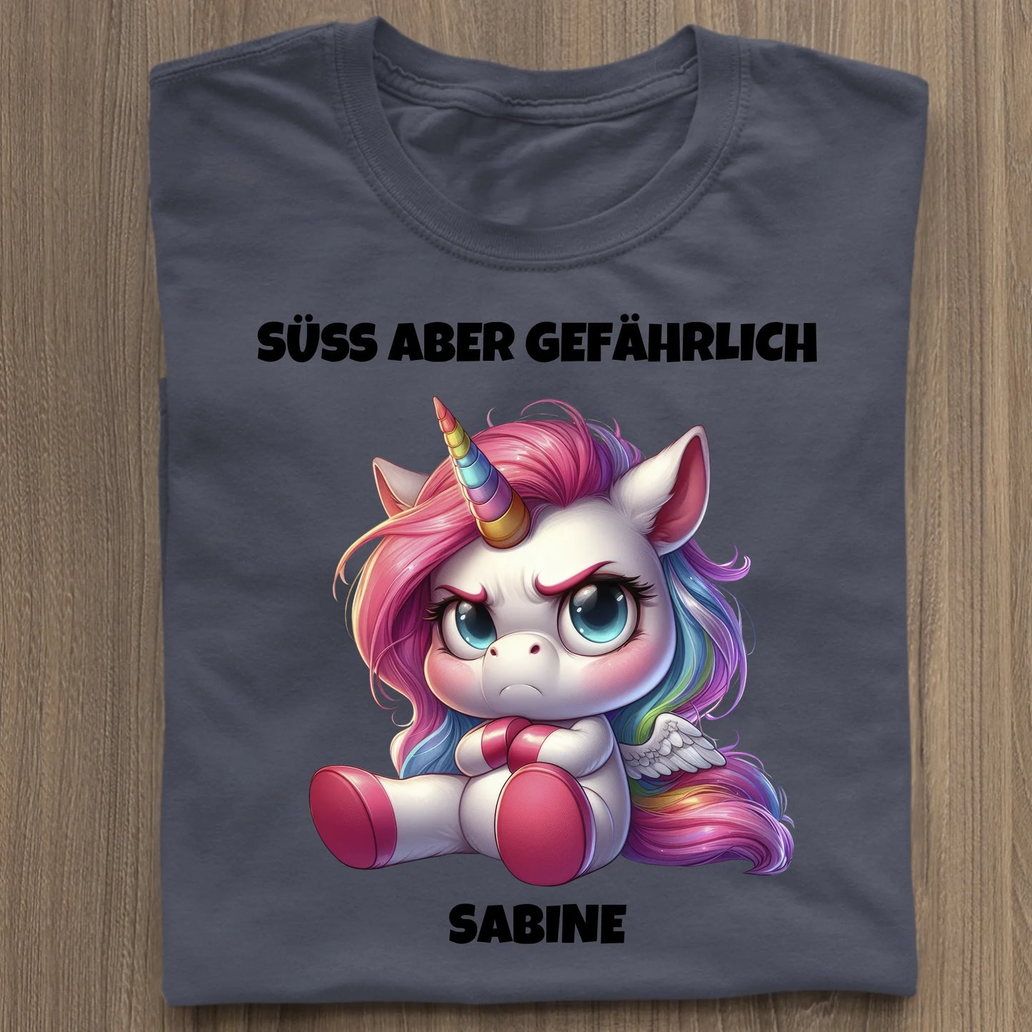 Süß aber gefährlich - Organic Women's Shirt (personalisierbar) Serena T-Shirt ST ST French-Navy