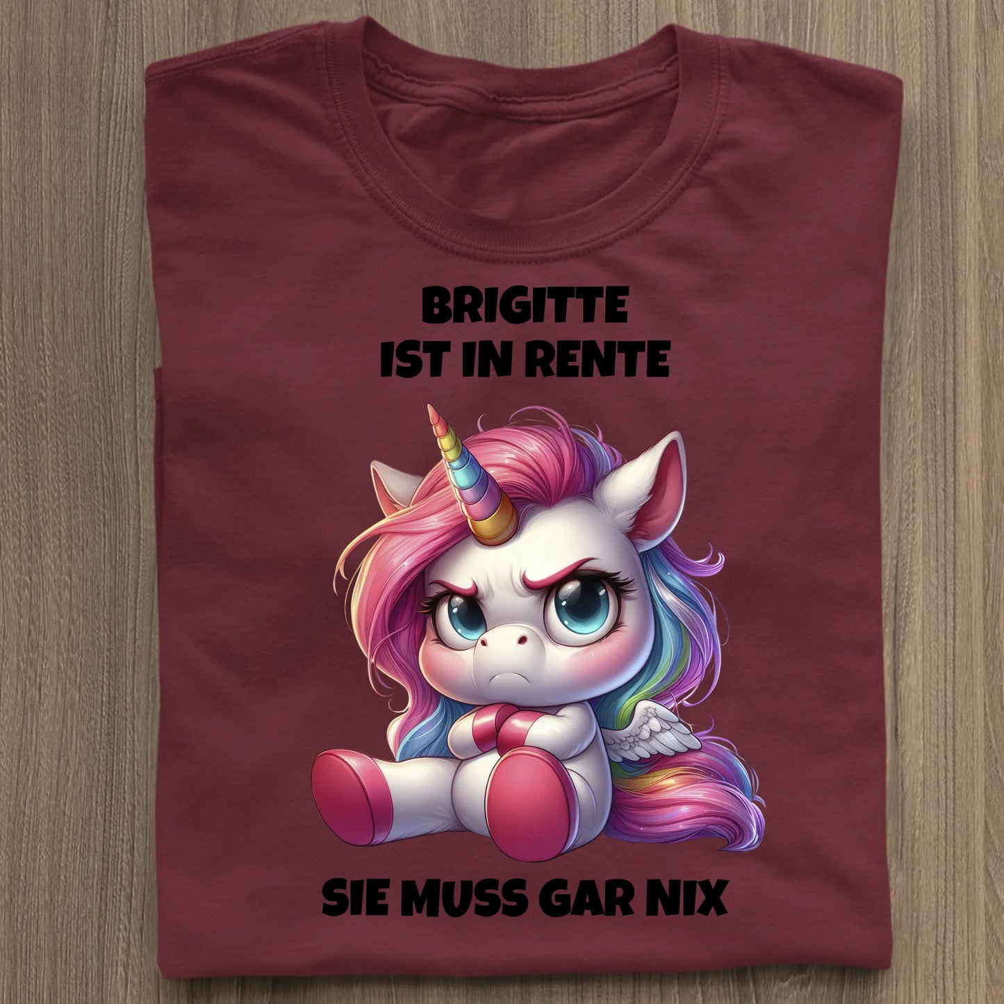 Ich bin in Rente - Organic Women's Shirt (personalisierbar) Serena T-Shirt ST ST Burgundy