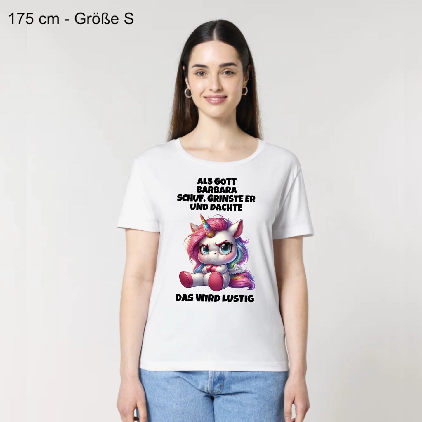 Als Gott mich schuf - Organic Women's Shirt (personalisierbar)