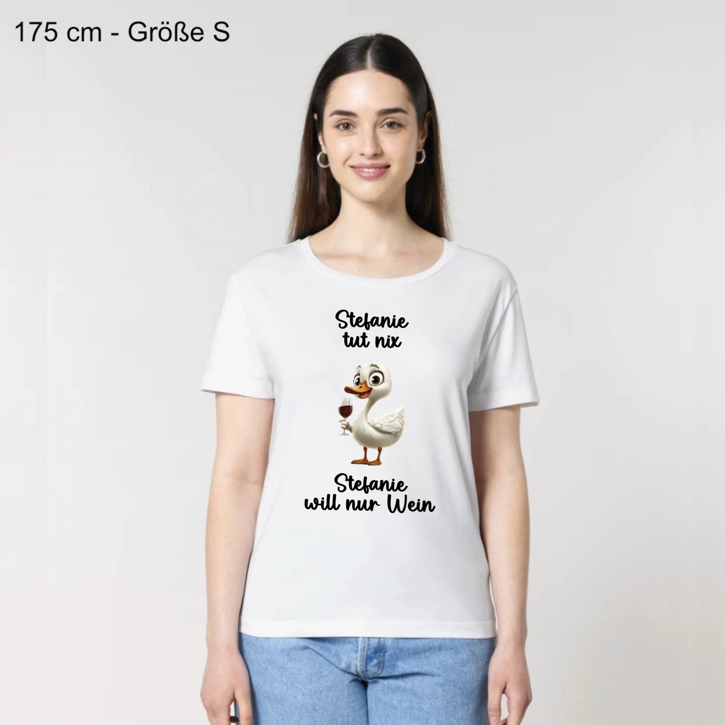 Ich will nur Wein - Organic Women's Shirt (personalisierbar)