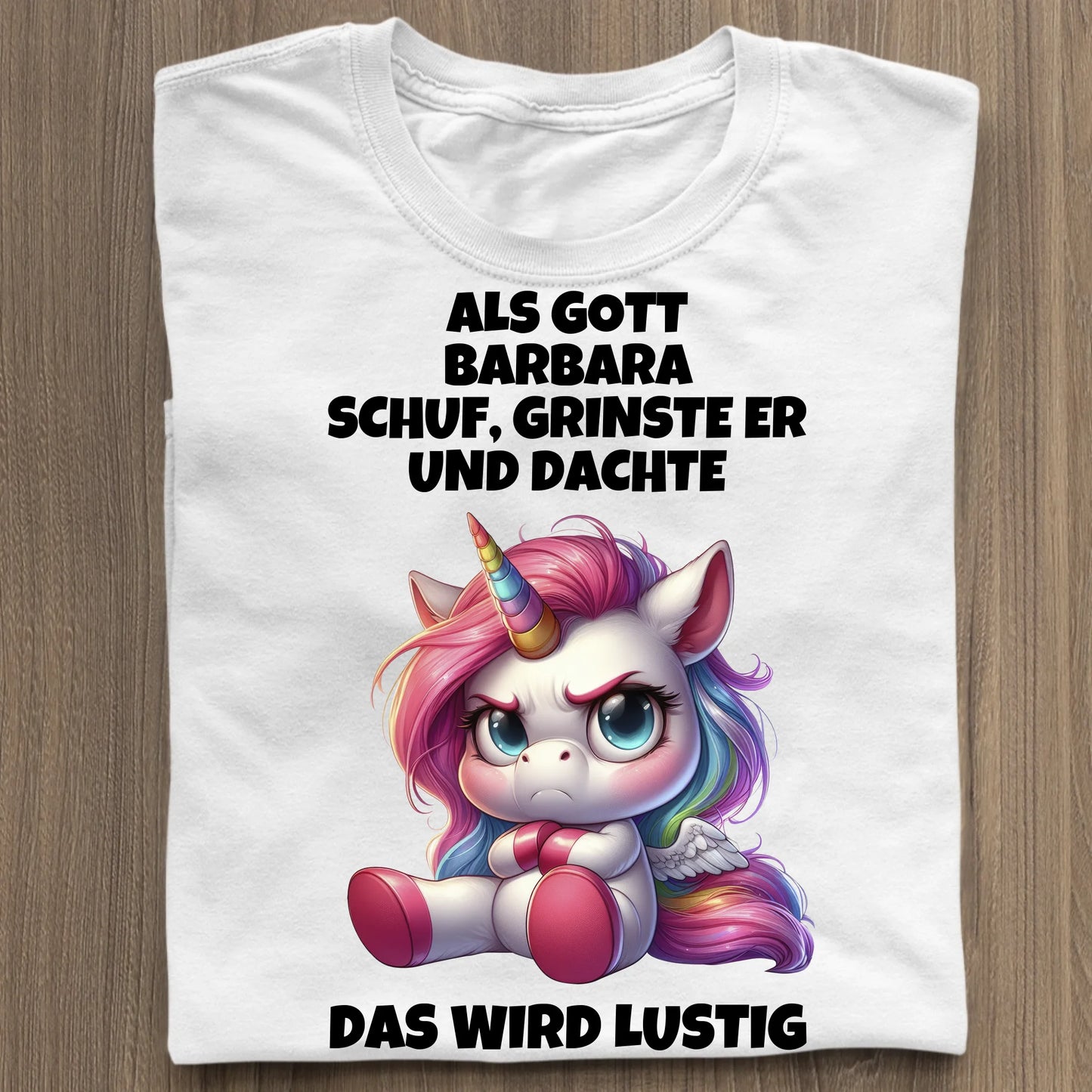 Als Gott mich schuf - Organic Women's Shirt (personalisierbar) Serena T-Shirt ST ST White