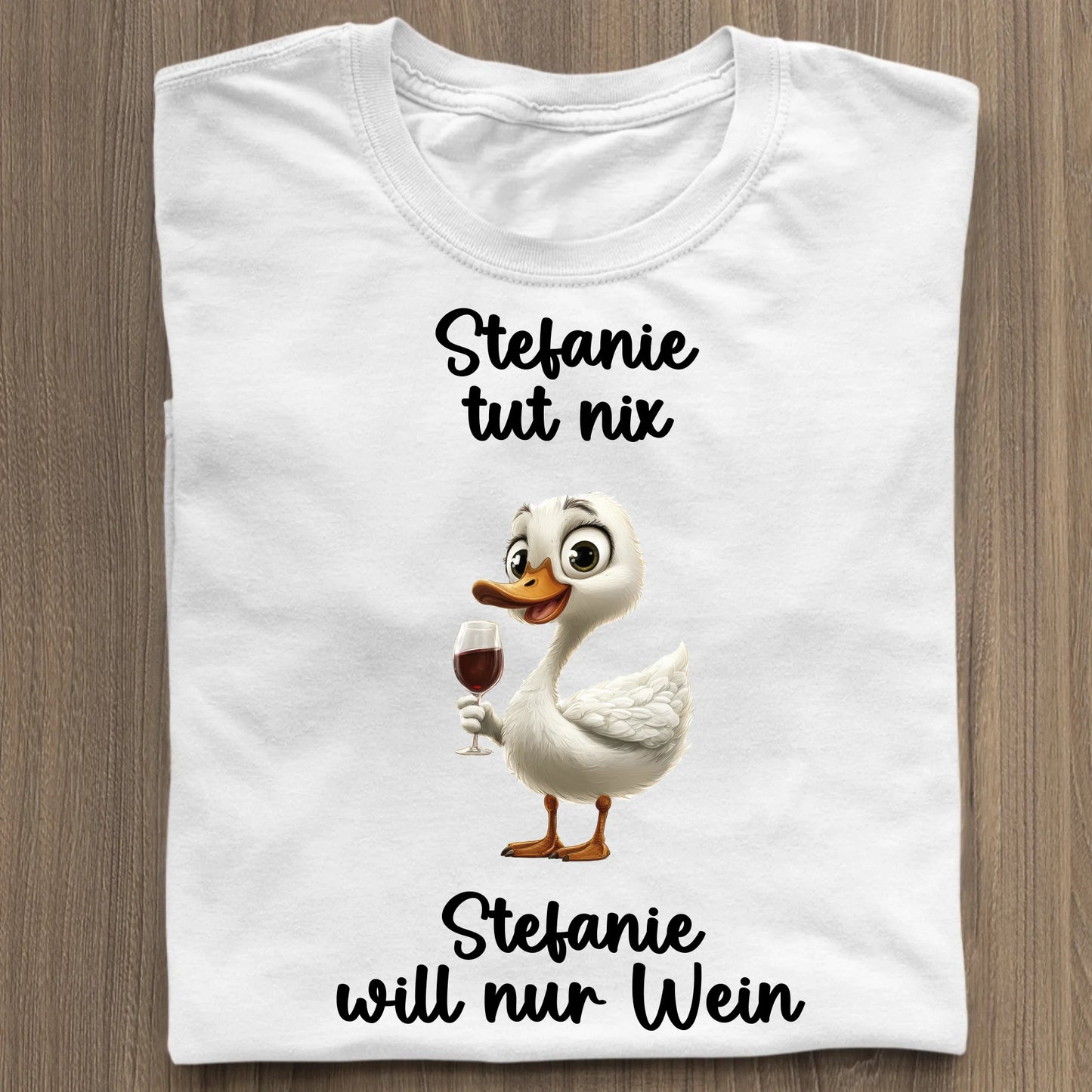 Ich will nur Wein - Organic Women's Shirt (personalisierbar) Serena T-Shirt ST ST White