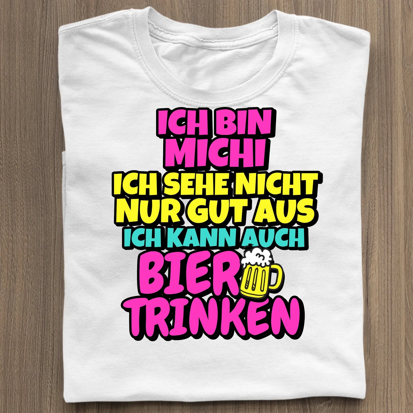 Ich kann auch Bier trinken - Organic Women's Shirt (personalisierbar) Serena T-Shirt ST ST White