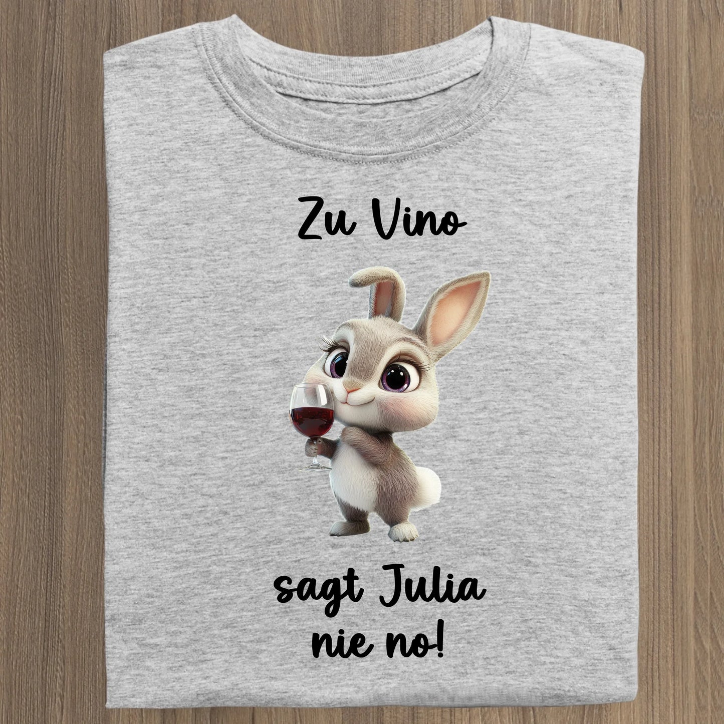 Zu Vino sag ich nie no! - Organic Women's Shirt (personalisierbar) Serena T-Shirt ST ST Heather-Grey
