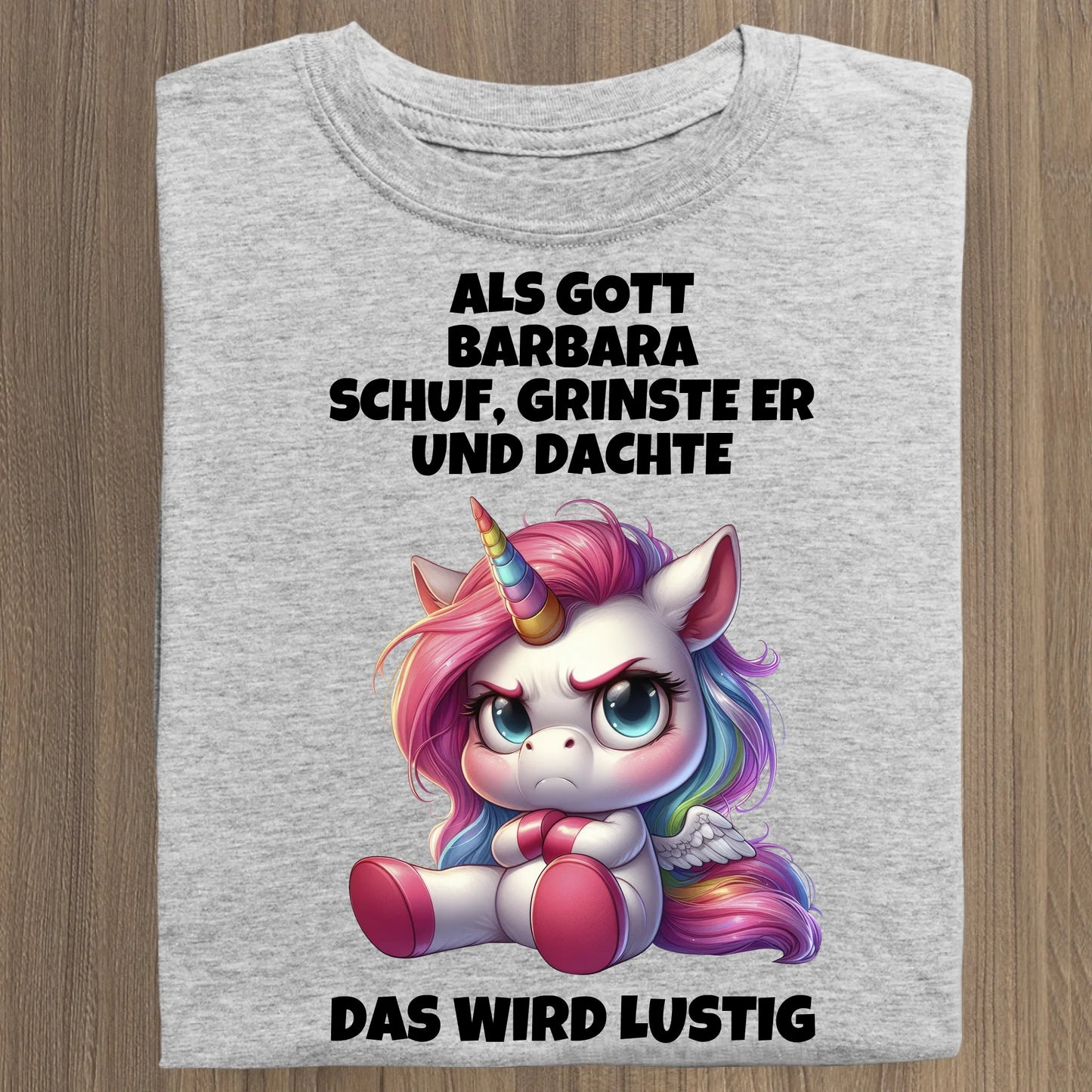 Als Gott mich schuf - Organic Women's Shirt (personalisierbar) Serena T-Shirt ST ST Heather-Grey