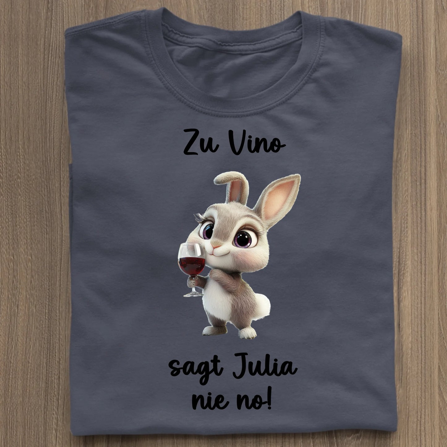 Zu Vino sag ich nie no! - Organic Women's Shirt (personalisierbar) Serena T-Shirt ST ST French-Navy