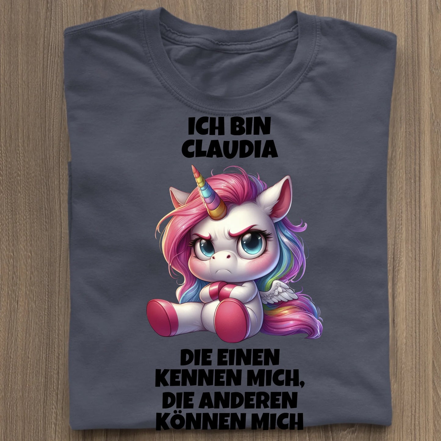 Die einen kennen mich - Organic Women's Shirt (personalisierbar) Serena T-Shirt ST ST French-Navy