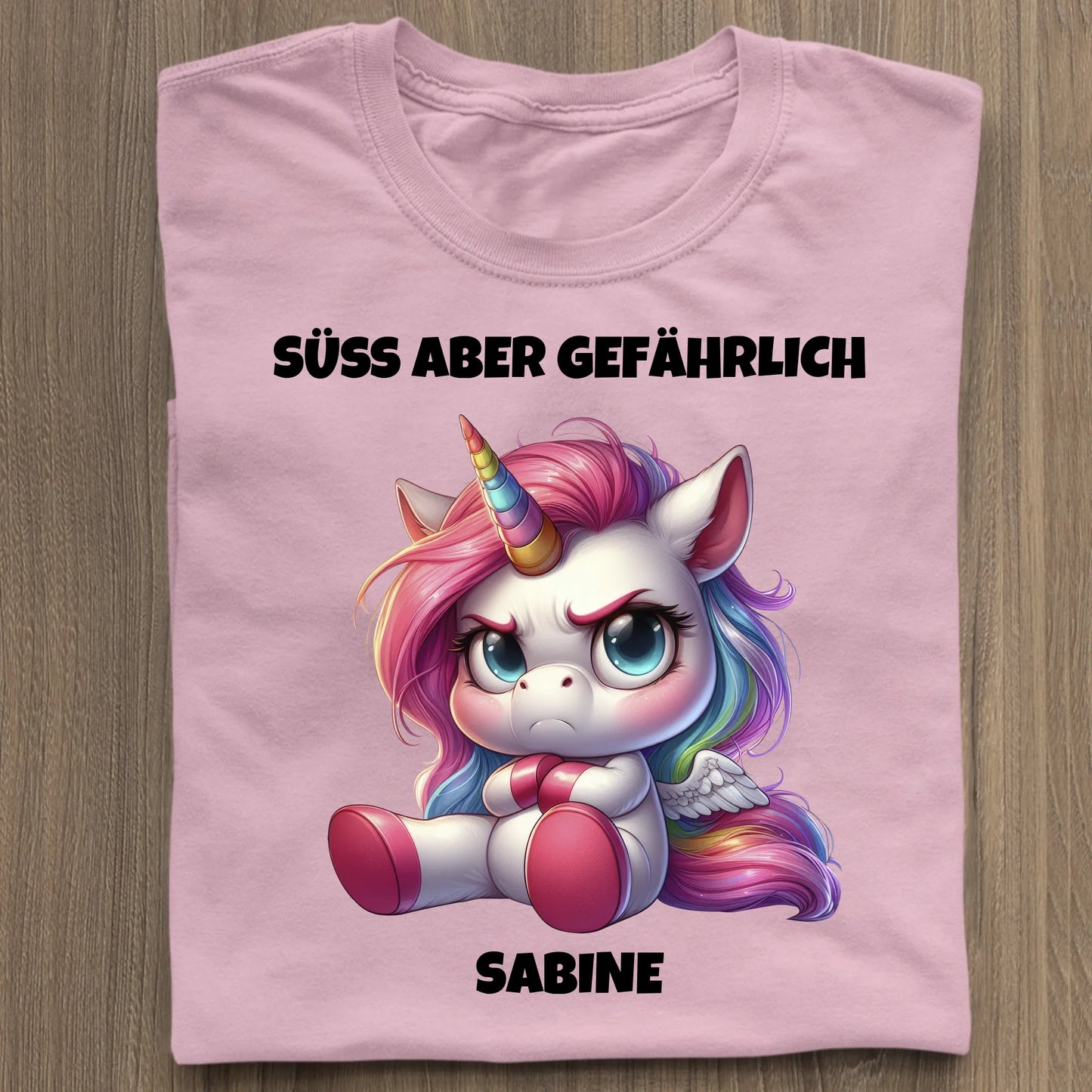 Süß aber gefährlich - Organic Women's Shirt (personalisierbar) Serena T-Shirt ST ST Cotton-Pink