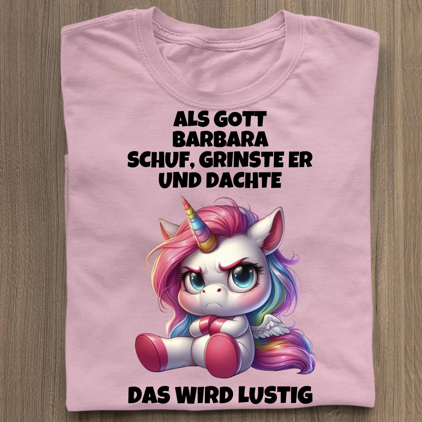 Als Gott mich schuf - Organic Women's Shirt (personalisierbar) Serena T-Shirt ST ST Cotton-Pink