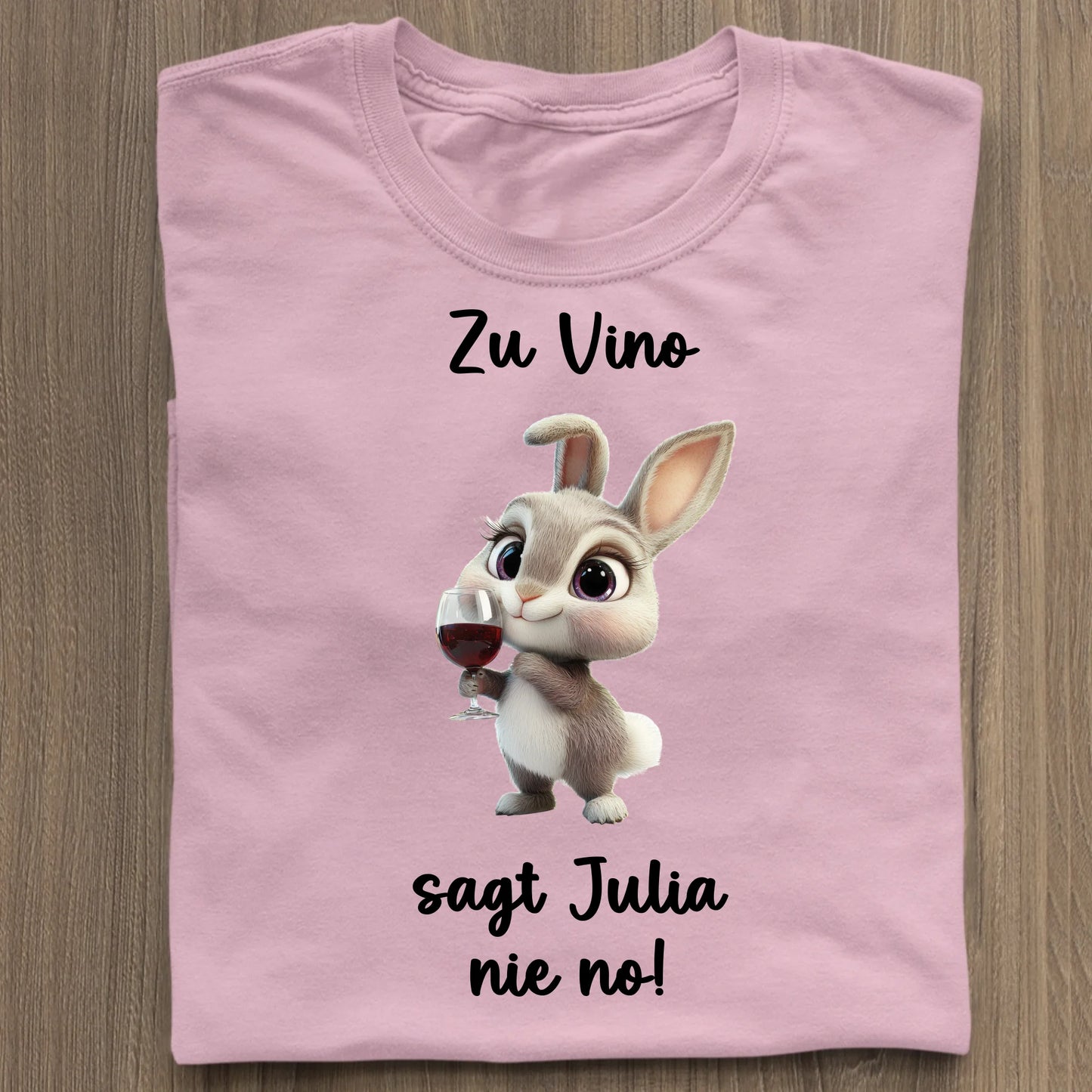 Zu Vino sag ich nie no! - Organic Women's Shirt (personalisierbar) Serena T-Shirt ST ST Cotton-Pink