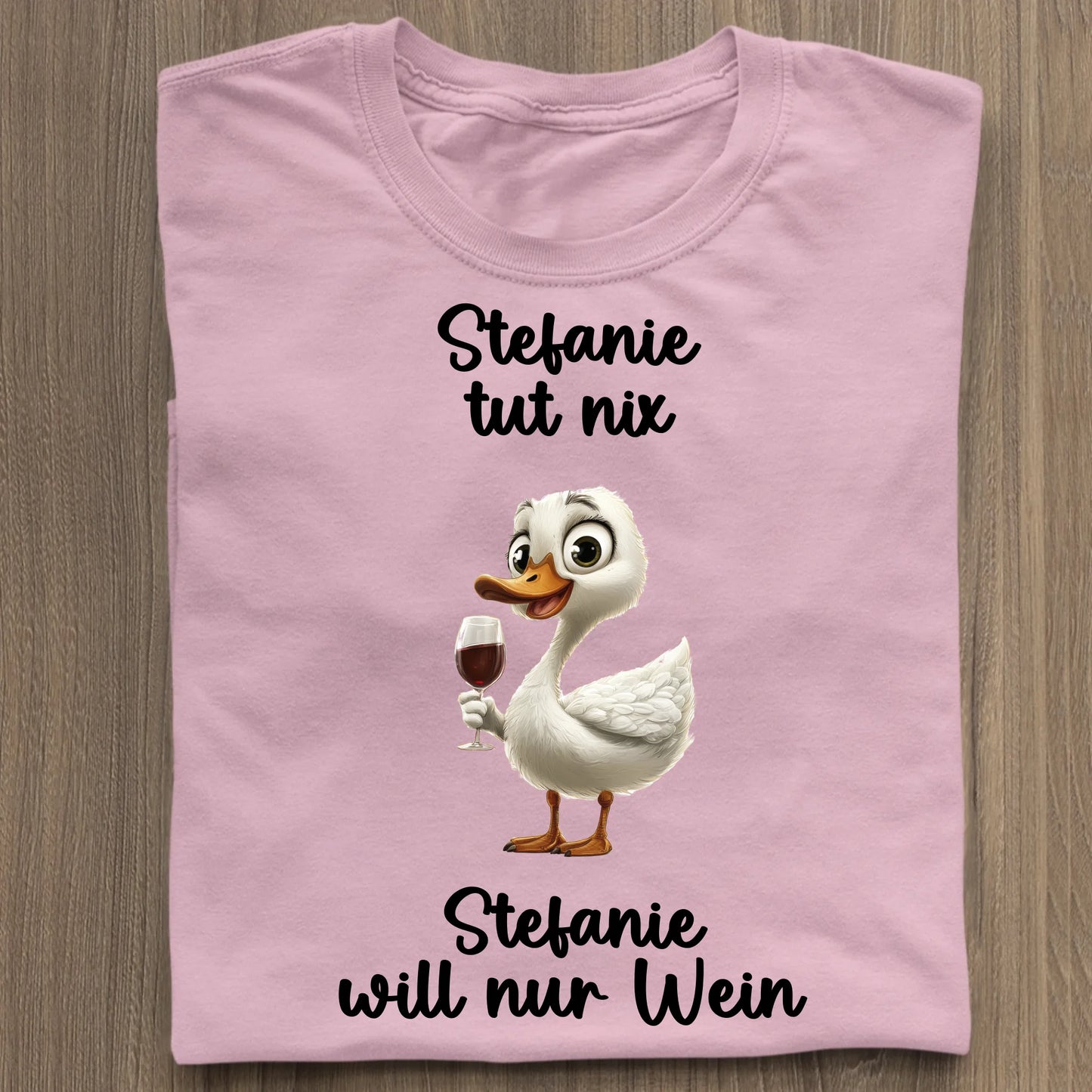 Ich will nur Wein - Organic Women's Shirt (personalisierbar) Serena T-Shirt ST ST Cotton-Pink