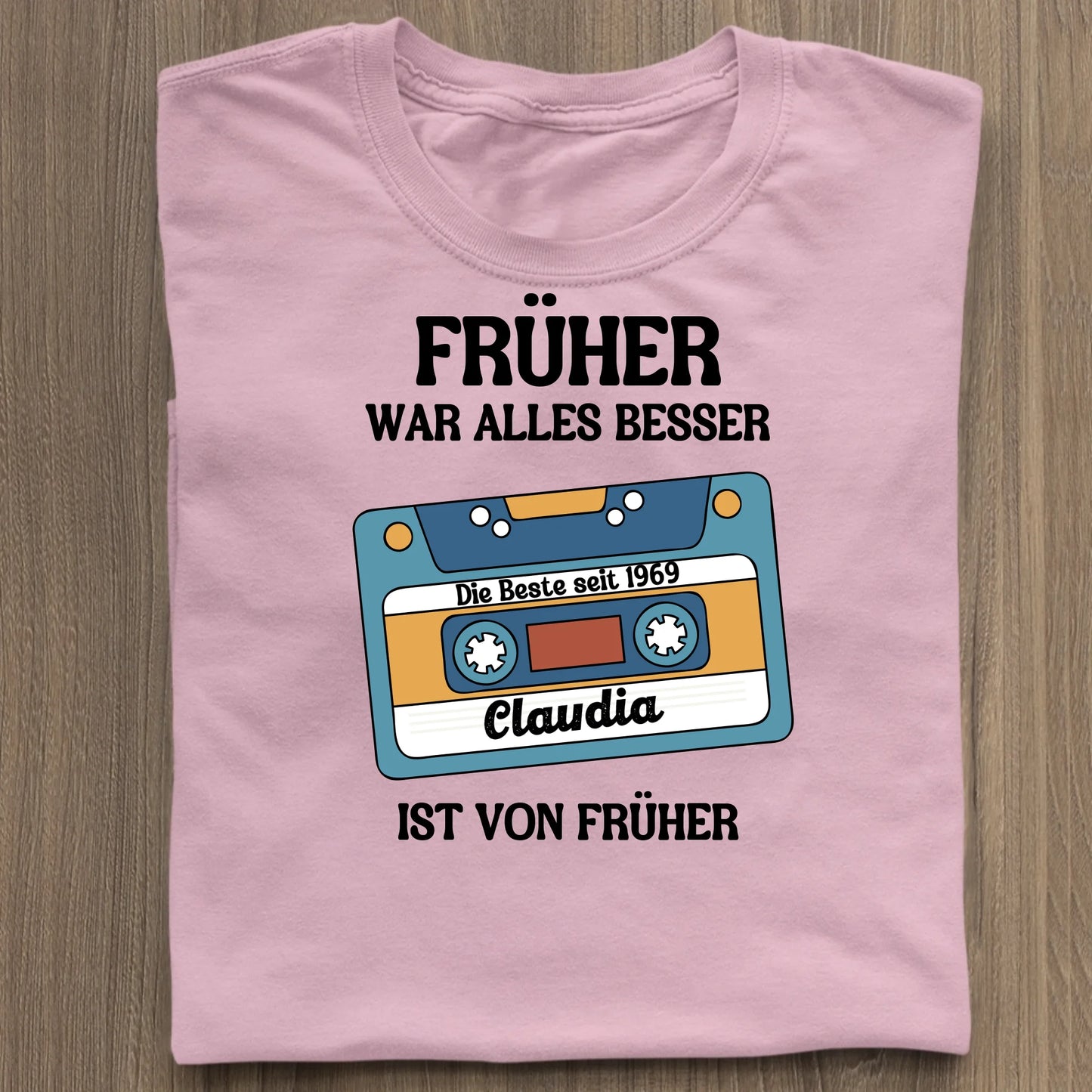 Früher war alles besser - Organic Women's Shirt (personalisierbar) Serena T-Shirt ST ST Cotton-Pink