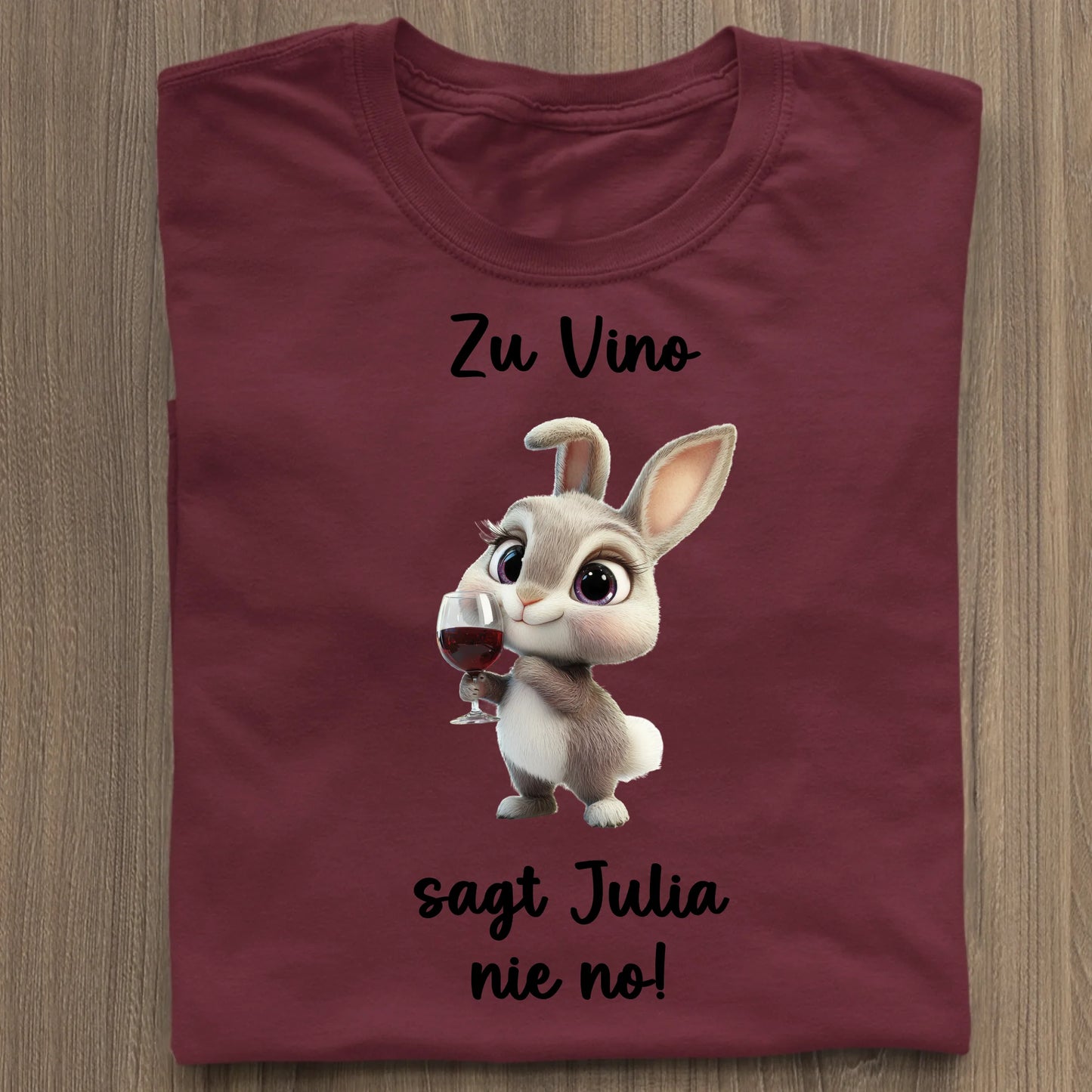 Zu Vino sag ich nie no! - Organic Women's Shirt (personalisierbar) Serena T-Shirt ST ST Burgundy