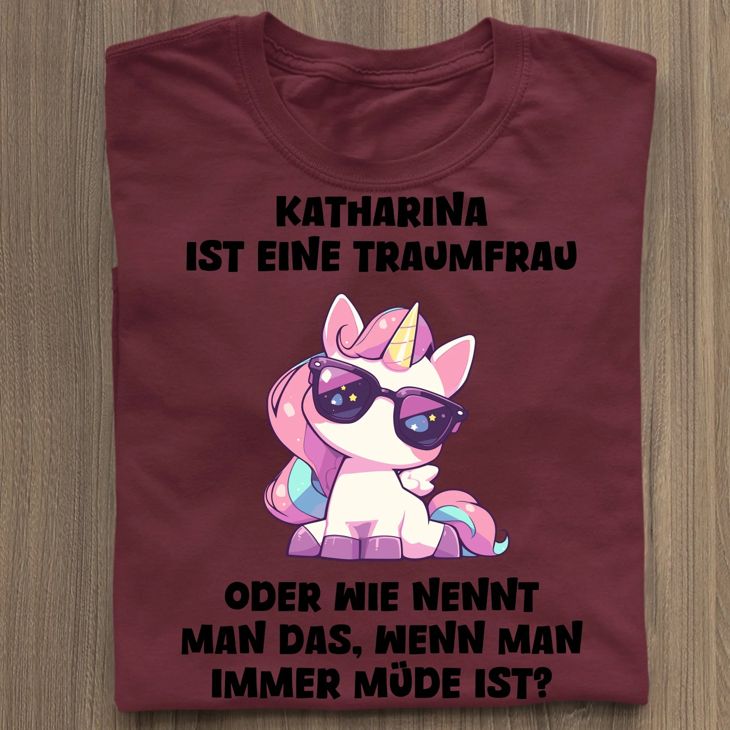 Traumfrau - Organic Women's Shirt (personalisierbar) Serena T-Shirt ST ST Burgundy