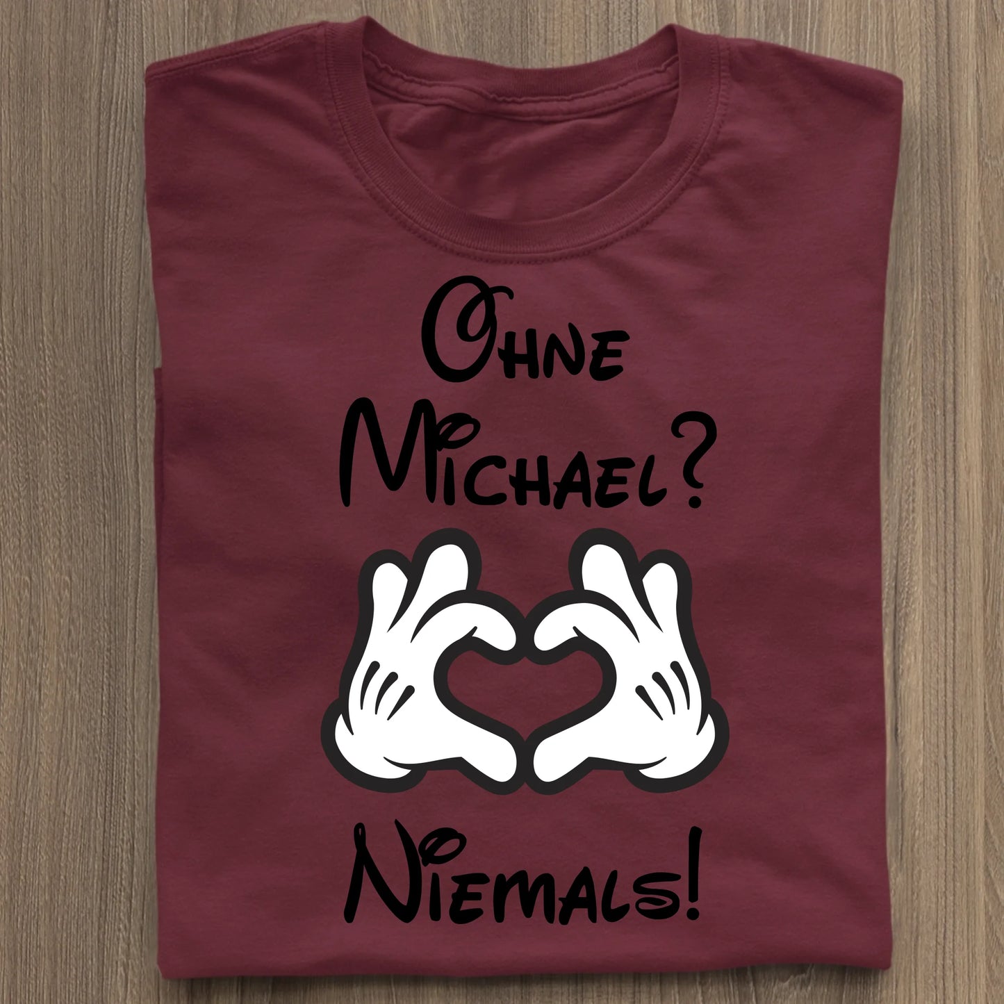 Niemals ohne dich - Organic Women's Shirt (personalisierbar) Serena T-Shirt ST ST Burgundy