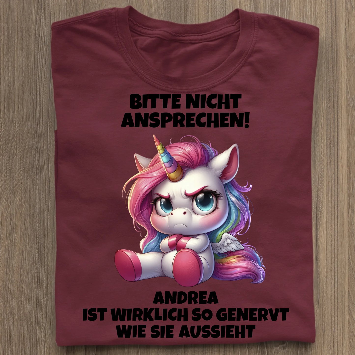 Nicht ansprechen! - Organic Women's Shirt (personalisierbar) Serena T-Shirt ST ST Burgundy