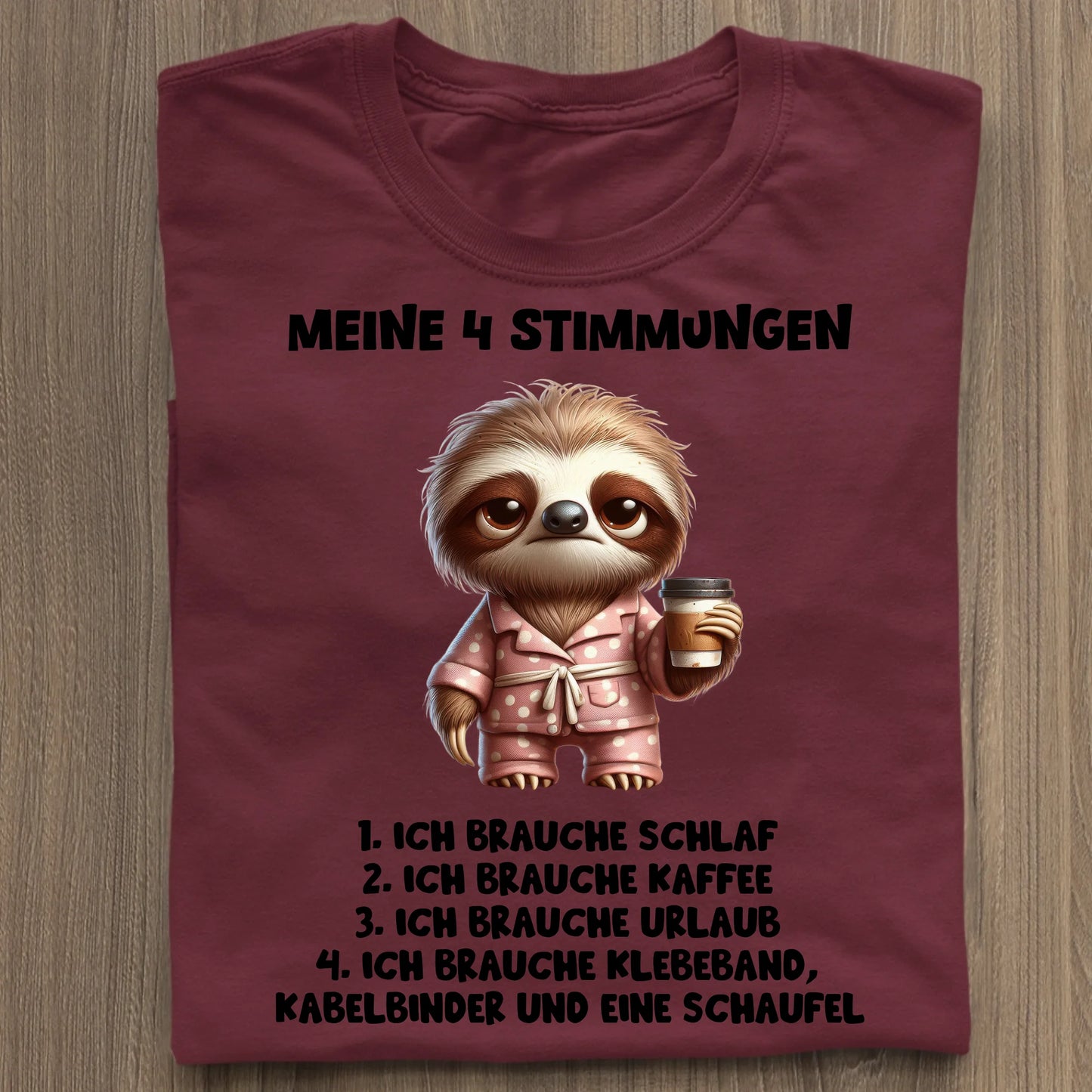 Meine 4 Stimmungen - Organic Women's Shirt (personalisierbar) Serena T-Shirt ST ST Burgundy