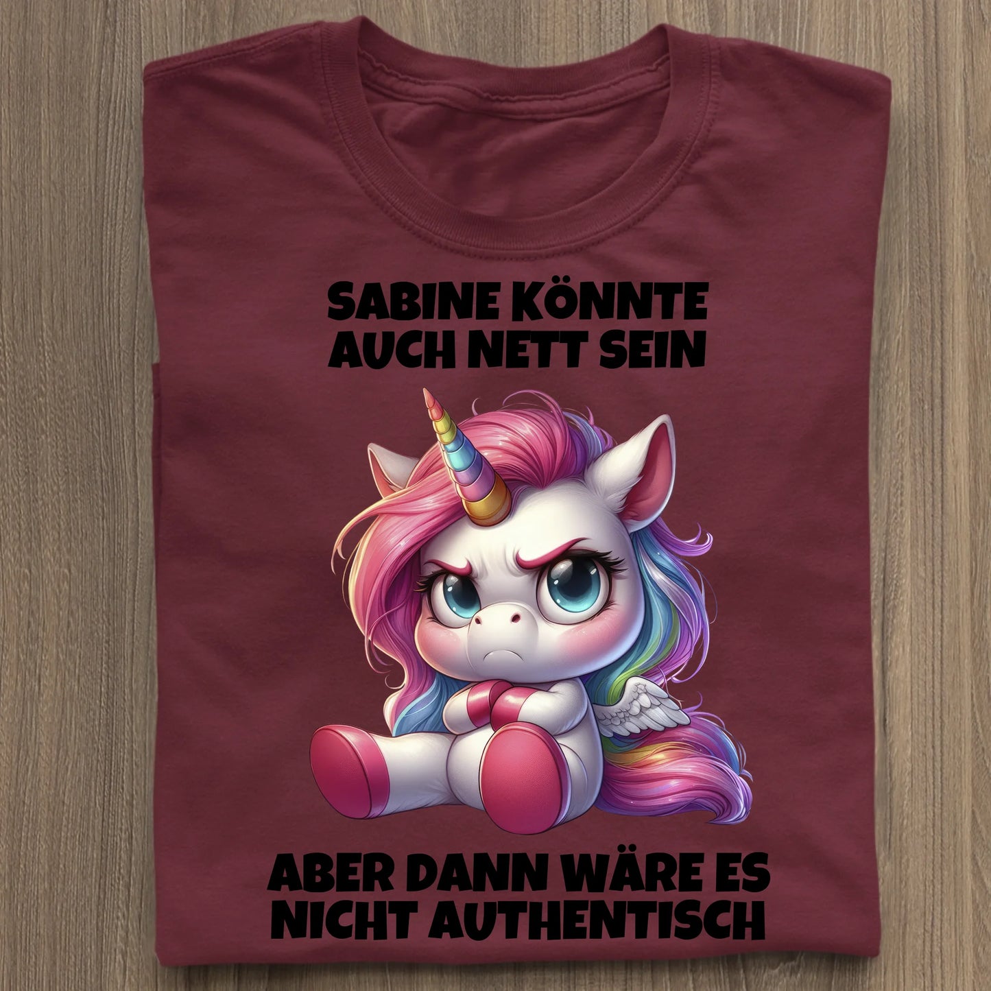 Nicht authentisch - Organic Women's Shirt (personalisierbar) Serena T-Shirt ST ST Burgundy
