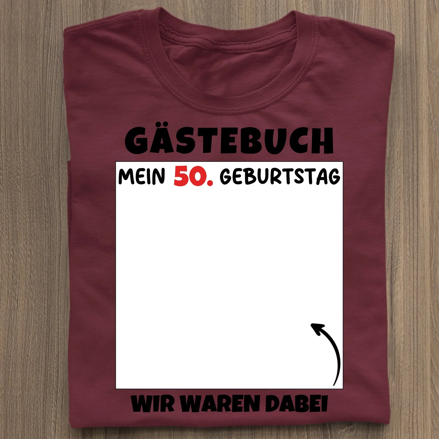 Gästebuch - Organic Women's Shirt (personalisierbar) Serena T-Shirt ST ST Burgundy