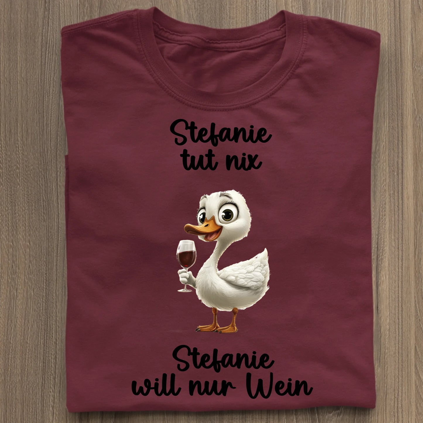 Ich will nur Wein - Organic Women's Shirt (personalisierbar) Serena T-Shirt ST ST Burgundy