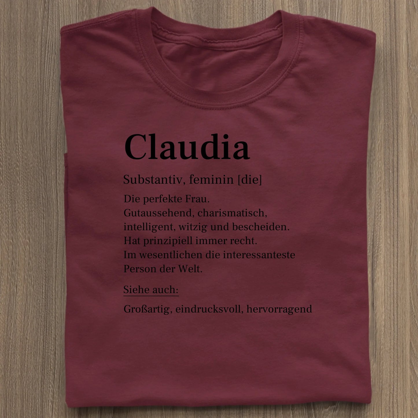 Definition - Organic Women's Shirt (personalisierbar) Serena T-Shirt ST ST Burgundy