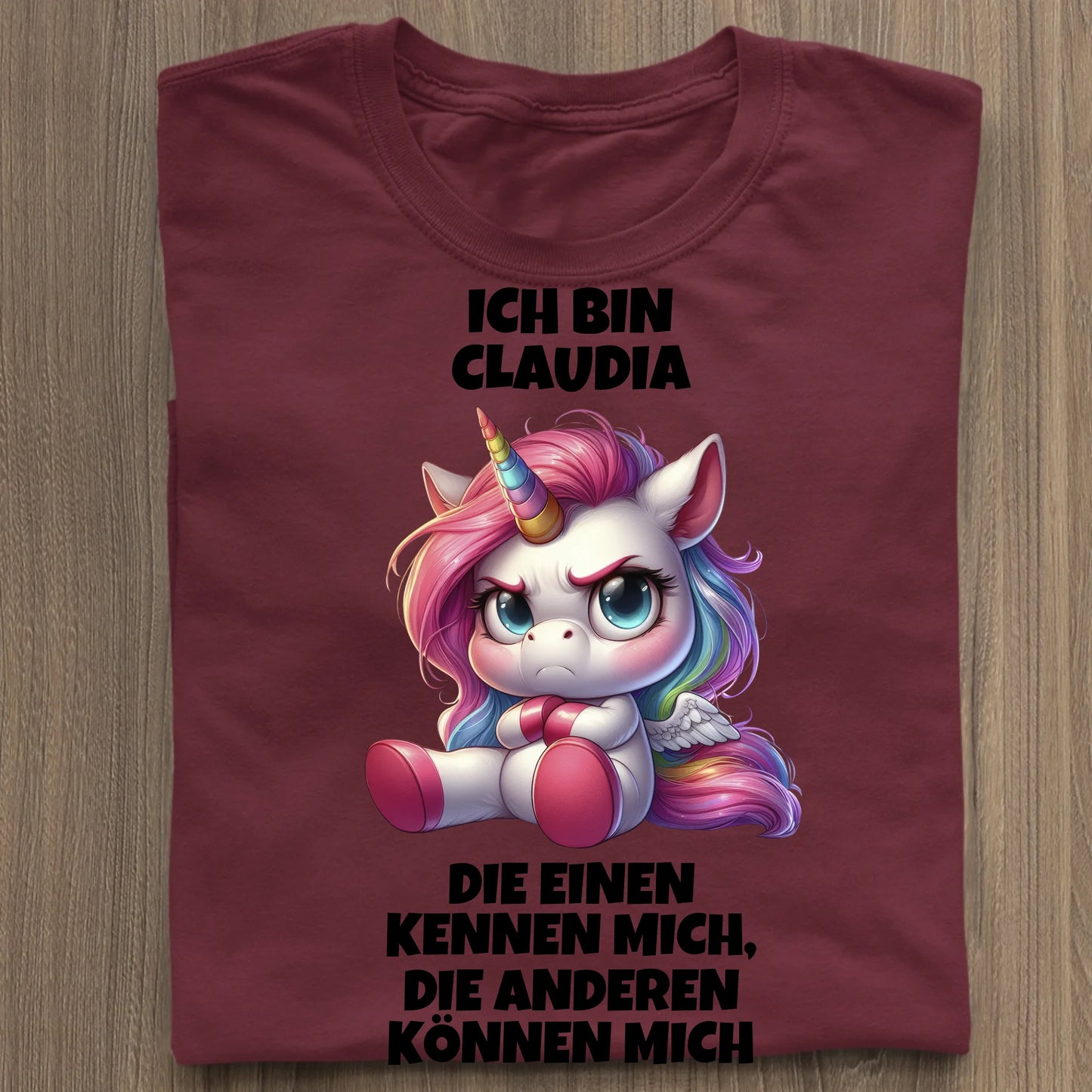 Die einen kennen mich - Organic Women's Shirt (personalisierbar) Serena T-Shirt ST ST Burgundy