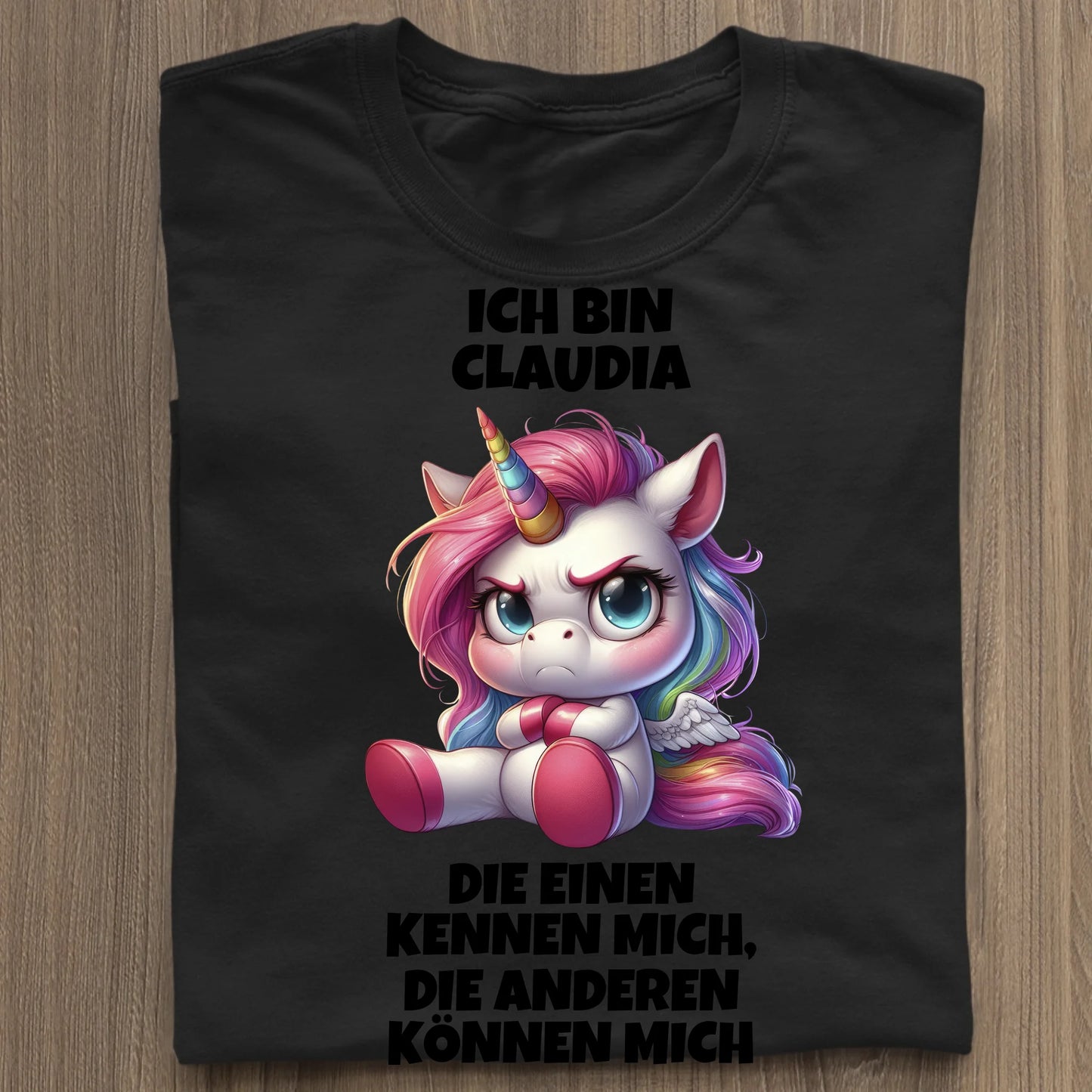Die einen kennen mich - Organic Women's Shirt (personalisierbar) Serena T-Shirt ST ST Black